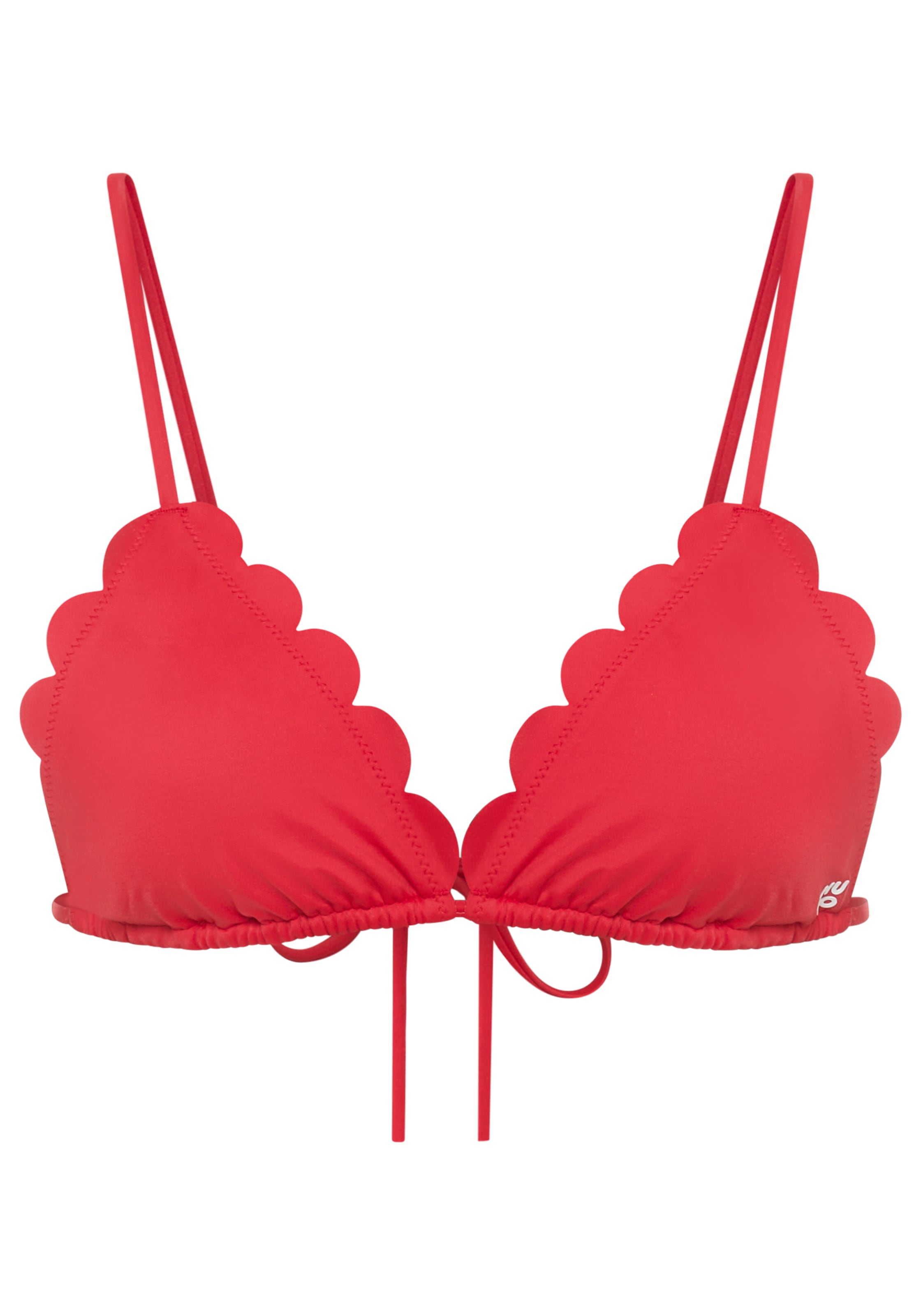 HUGO Underwear Triangel-Bikini-Top wellenförmige Kanten, Bänder zum binden günstig online kaufen