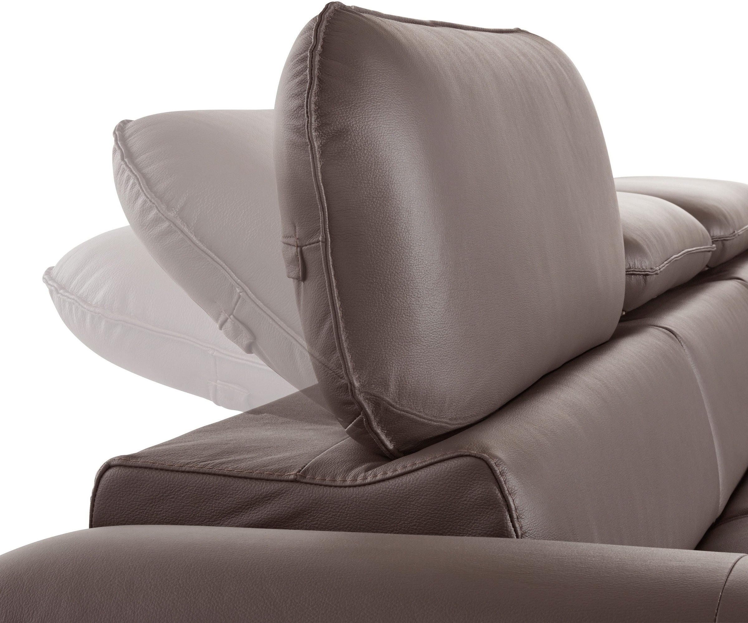 COTTA Polstergarnitur »Driver L-Form«, (Set), Set bestehend aus: Ecksofa mit Kopfteilverstellung & Hocker