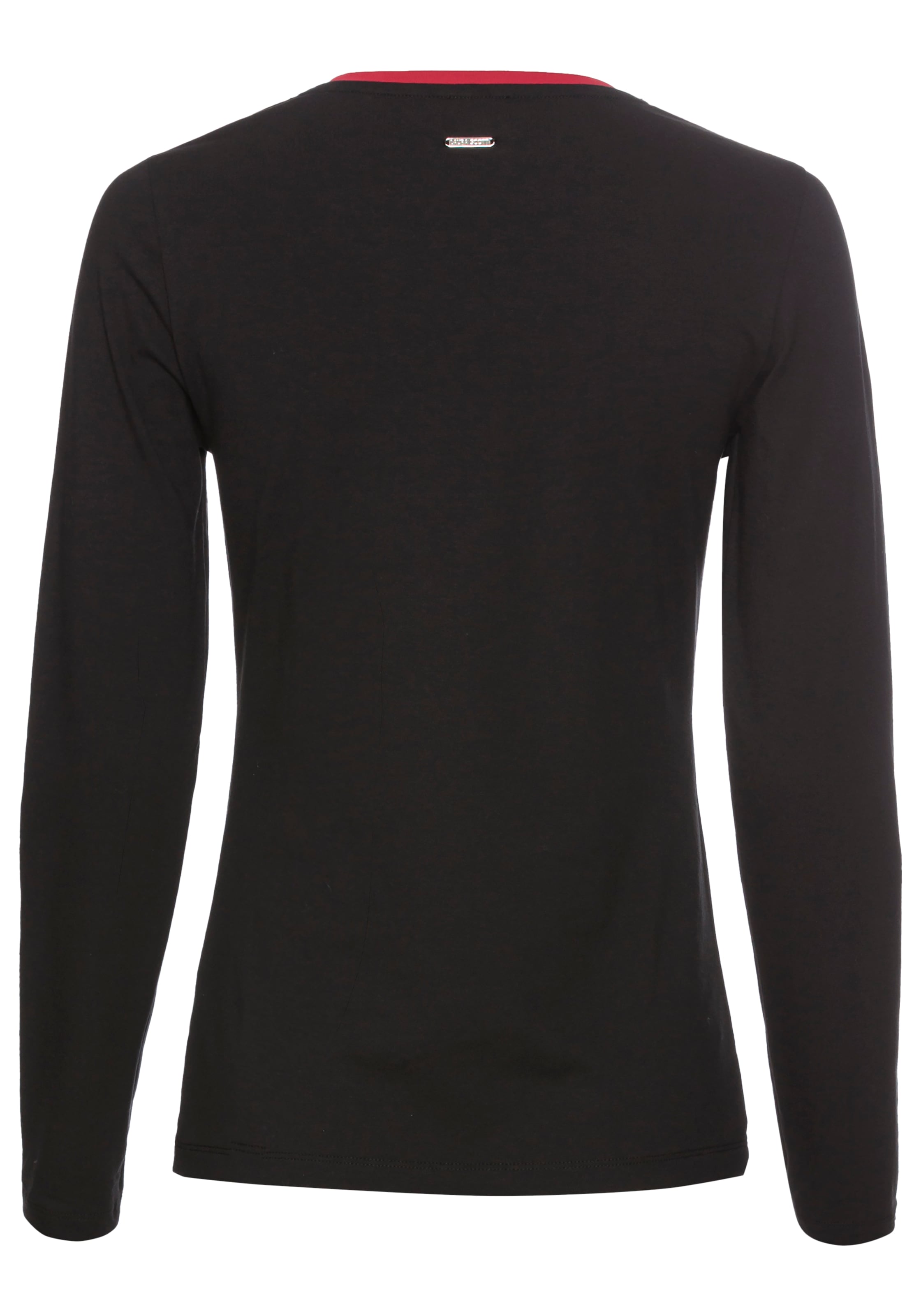 Laura Scott 3/4-Arm-Shirt, mit modischem Frontprint & farbigen Details