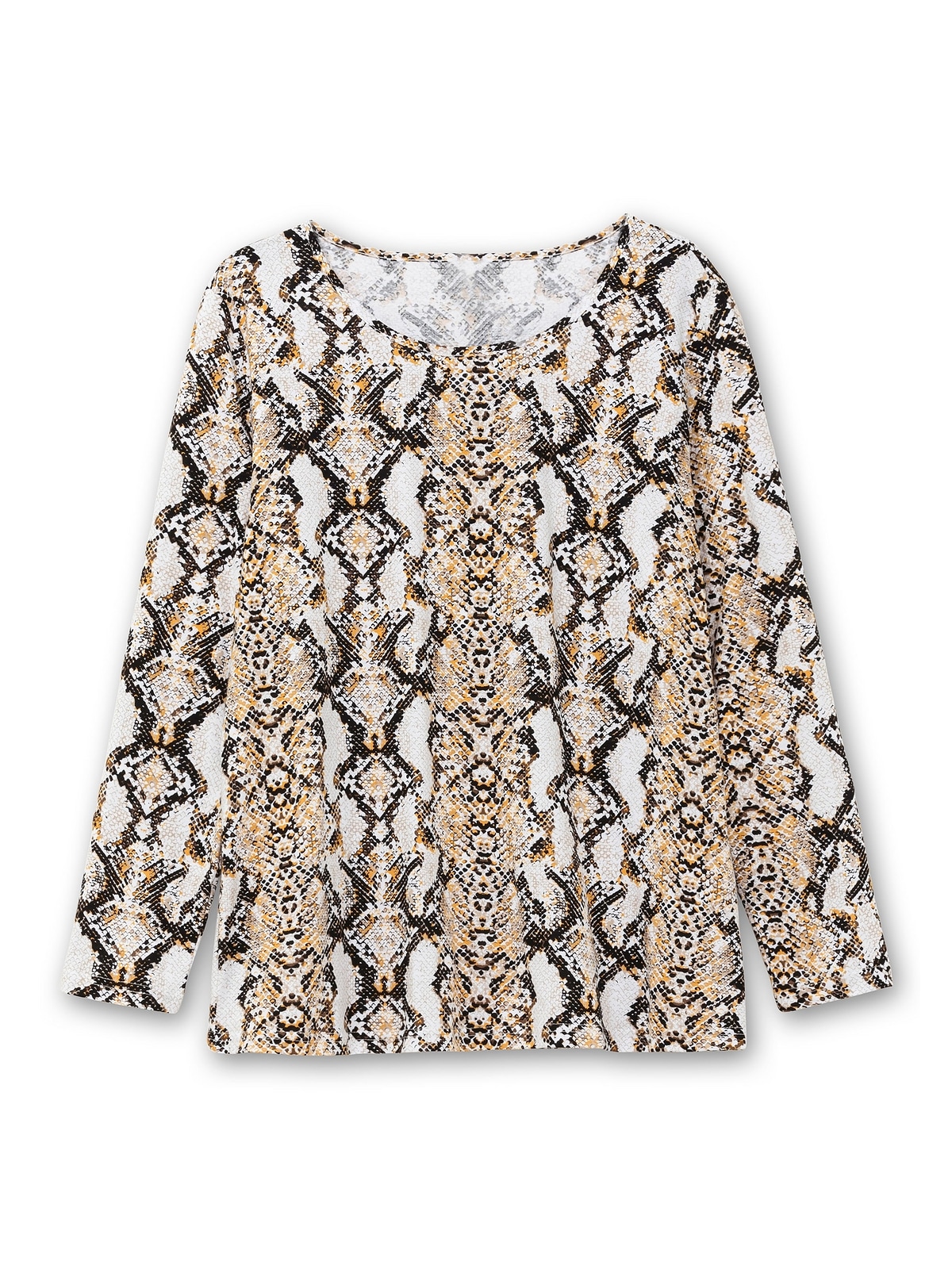 Sheego Langarmshirt »Große Größen«, mit Animalprint und Rundhalsausschnitt