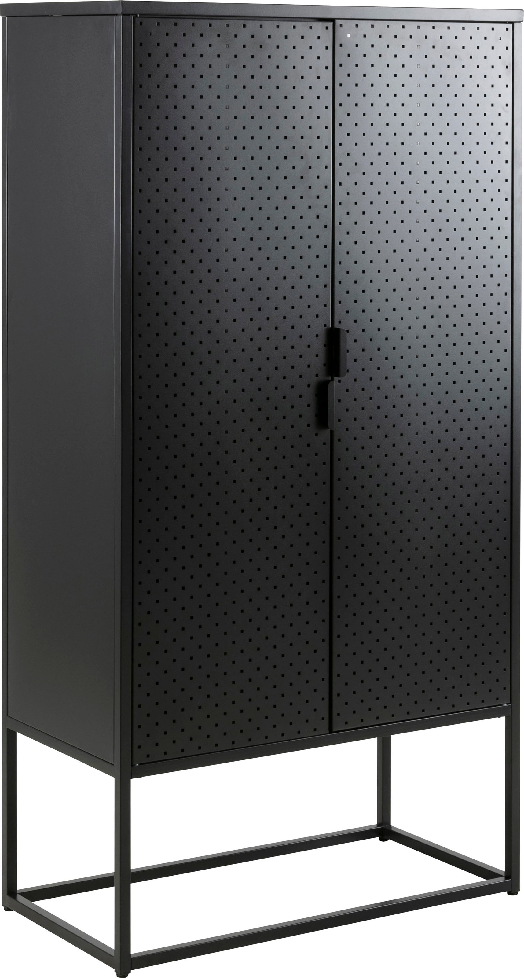 andas Türregal »Vilho«, Türregal, aus Schwarzem Metall mit 2 Türen Höhe  150, Breite 80cm kaufen | BAUR | Schuhregale