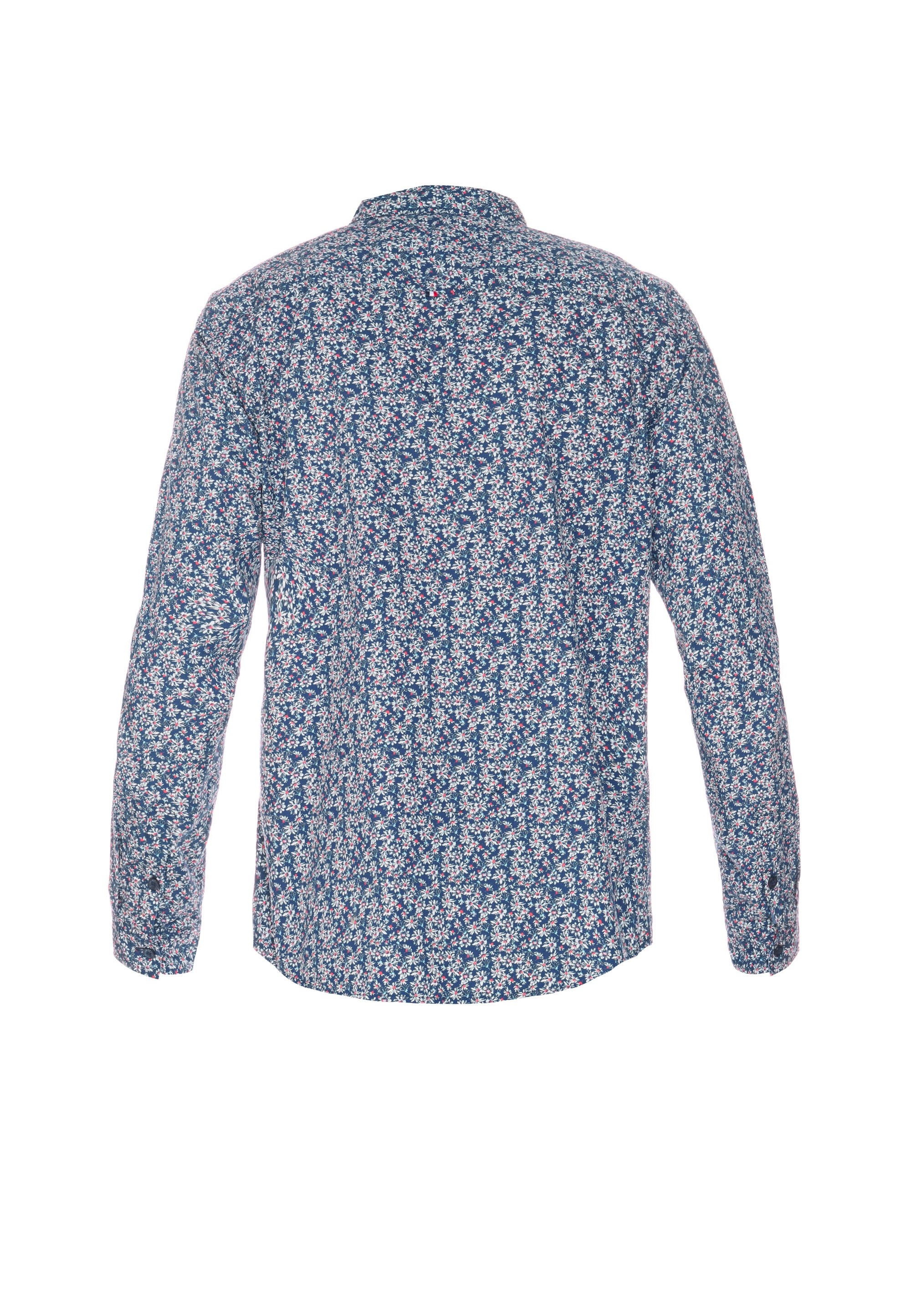 Le Temps Des Cerises Langarmhemd »FUSAR«, mit stylischem Allover-Muster