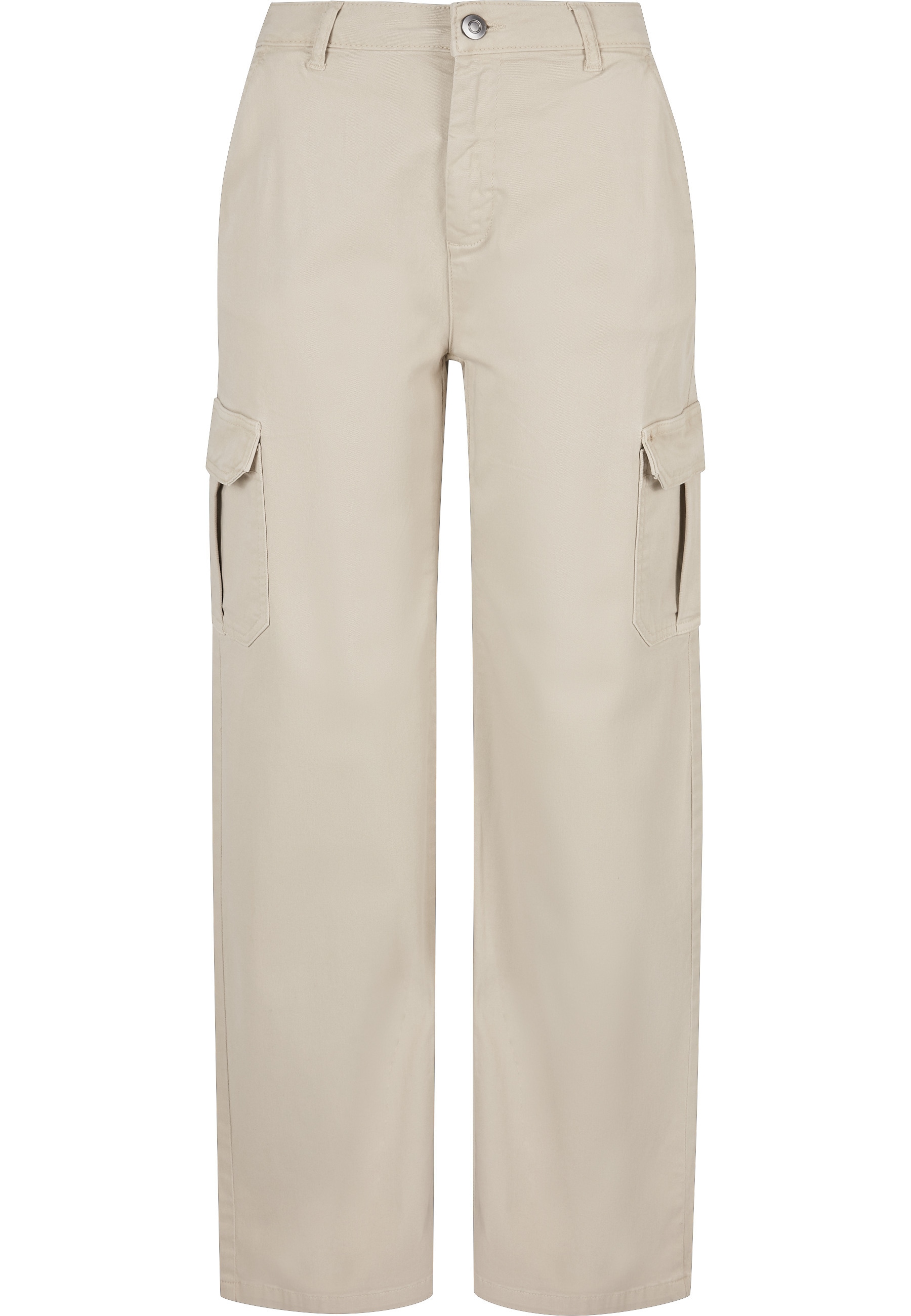 URBAN CLASSICS Stoffhose "Urban Classics Damen Ladies High Waist Straight C günstig online kaufen