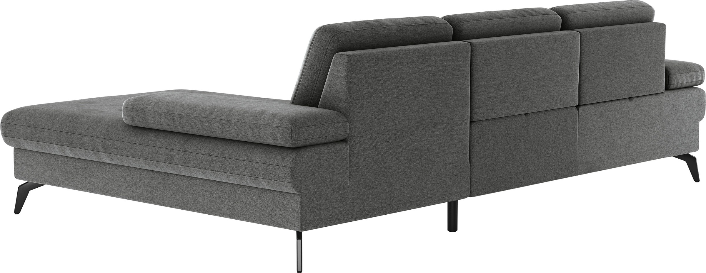 sit&more Ecksofa »Morris L-Form, inkl. Sitztiefenverstellung«, wahlweise mit Armteilverstellung, Bettfunktion & Bettkasten