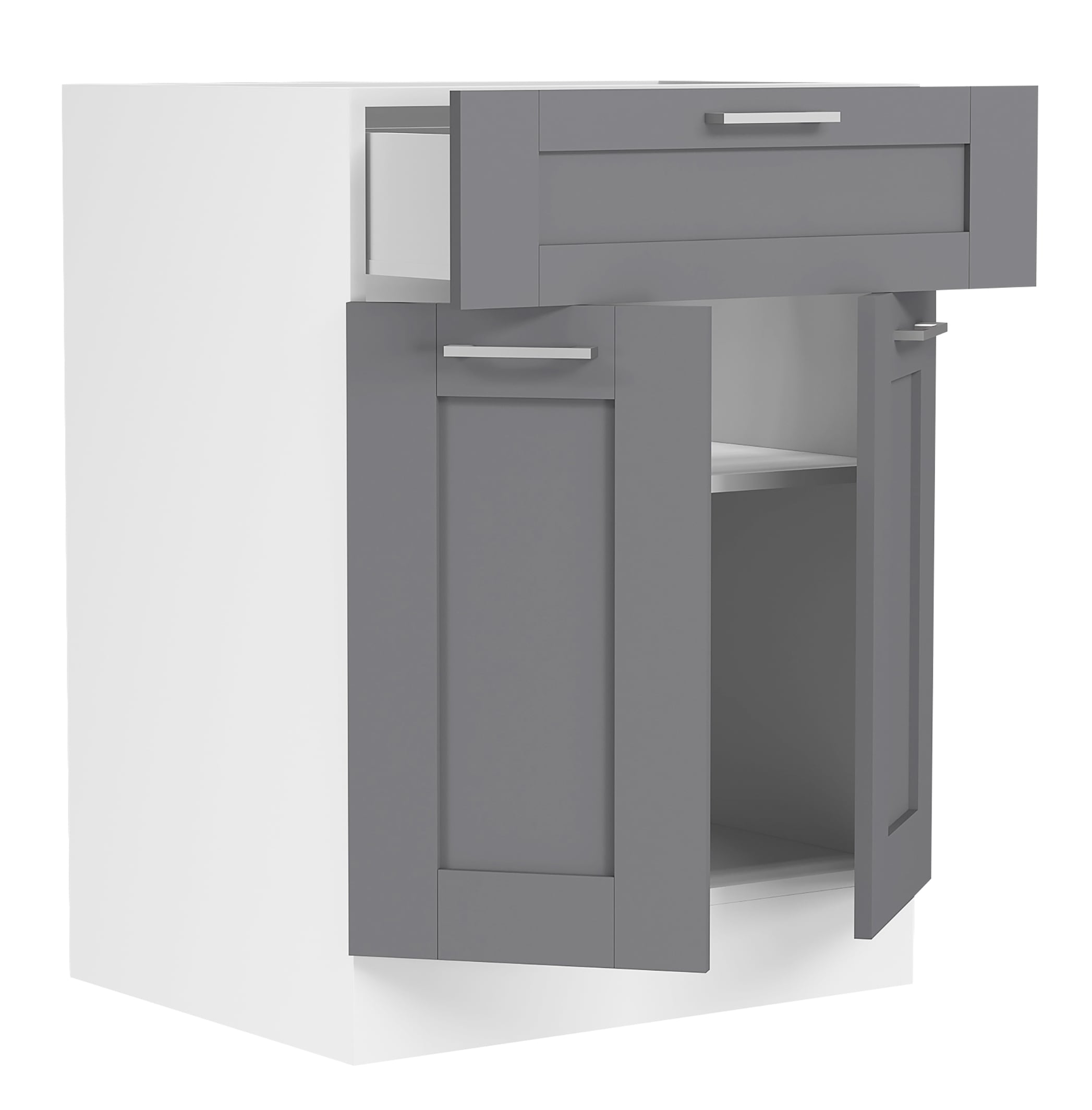 VCM Unterschrank »VCM Küchenschrank | Maße ca. H. 82 x B. 60 x. T. 46 cm | Unterschrank mit zwei Drehtüren und einer Schublade im Landhaus Stil | Küchenmöbel - Colura«, (1 St.)