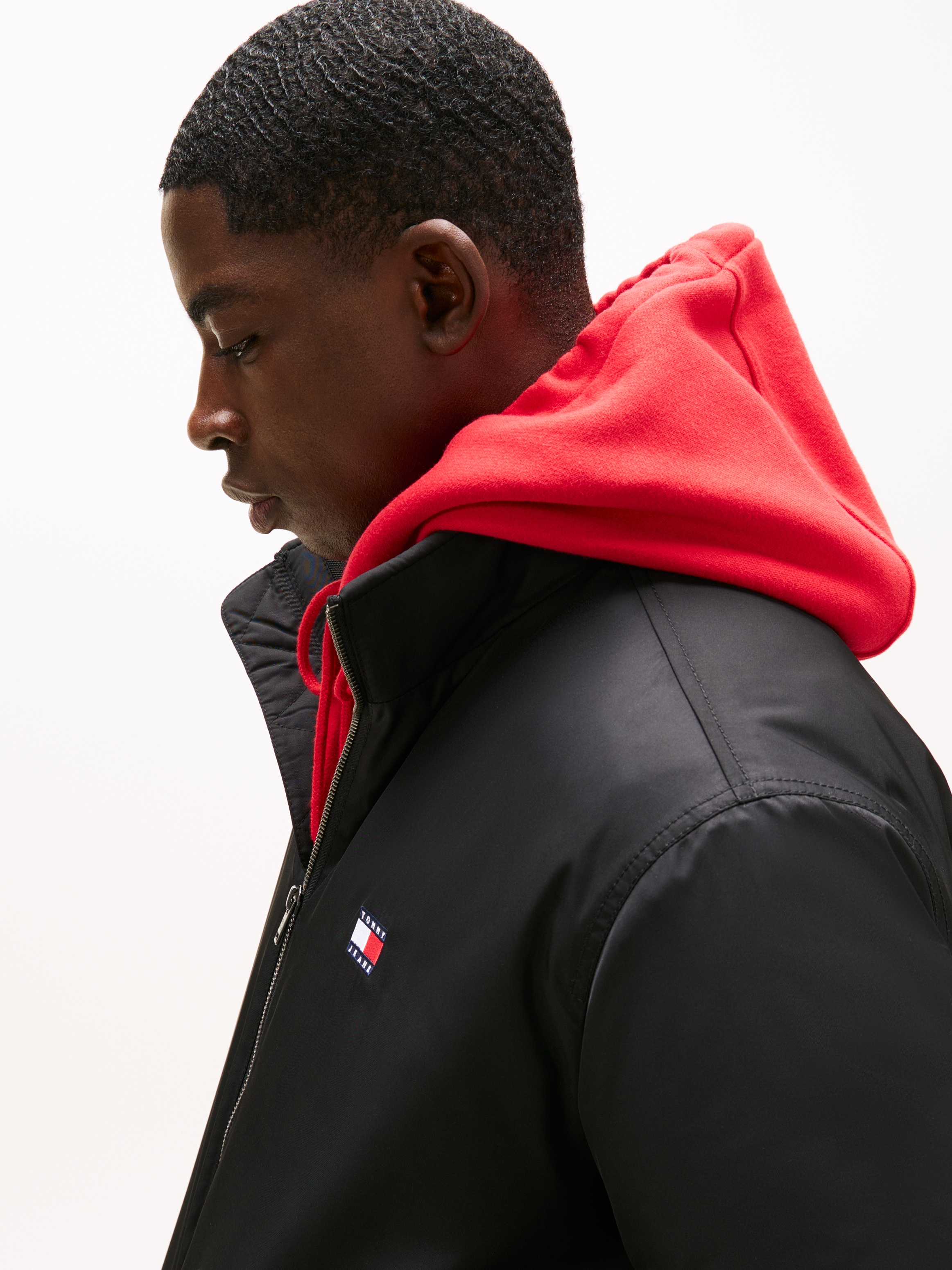 Tommy Jeans Blouson »TJM ESSENTIAL PADDED JACKET EXT«, glänzend, Stretchbündchen, Stehkragen