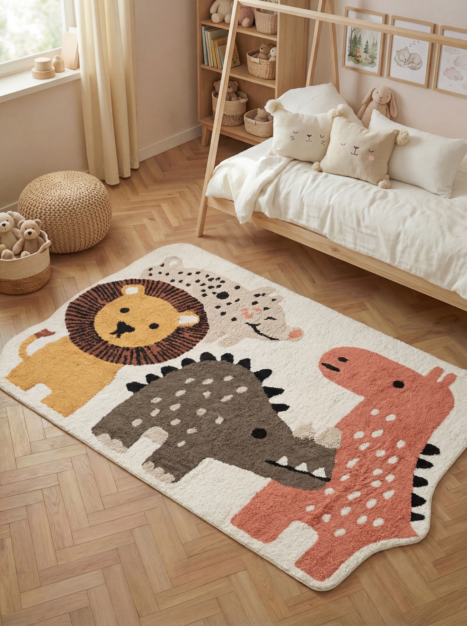 HANSE Home Kinderteppich »Zoey« rechteckig 10 mm Höhe Waschbar, Handgemacht, Baumwolle, Rutschfest Spielteppich Kinderzimmer
