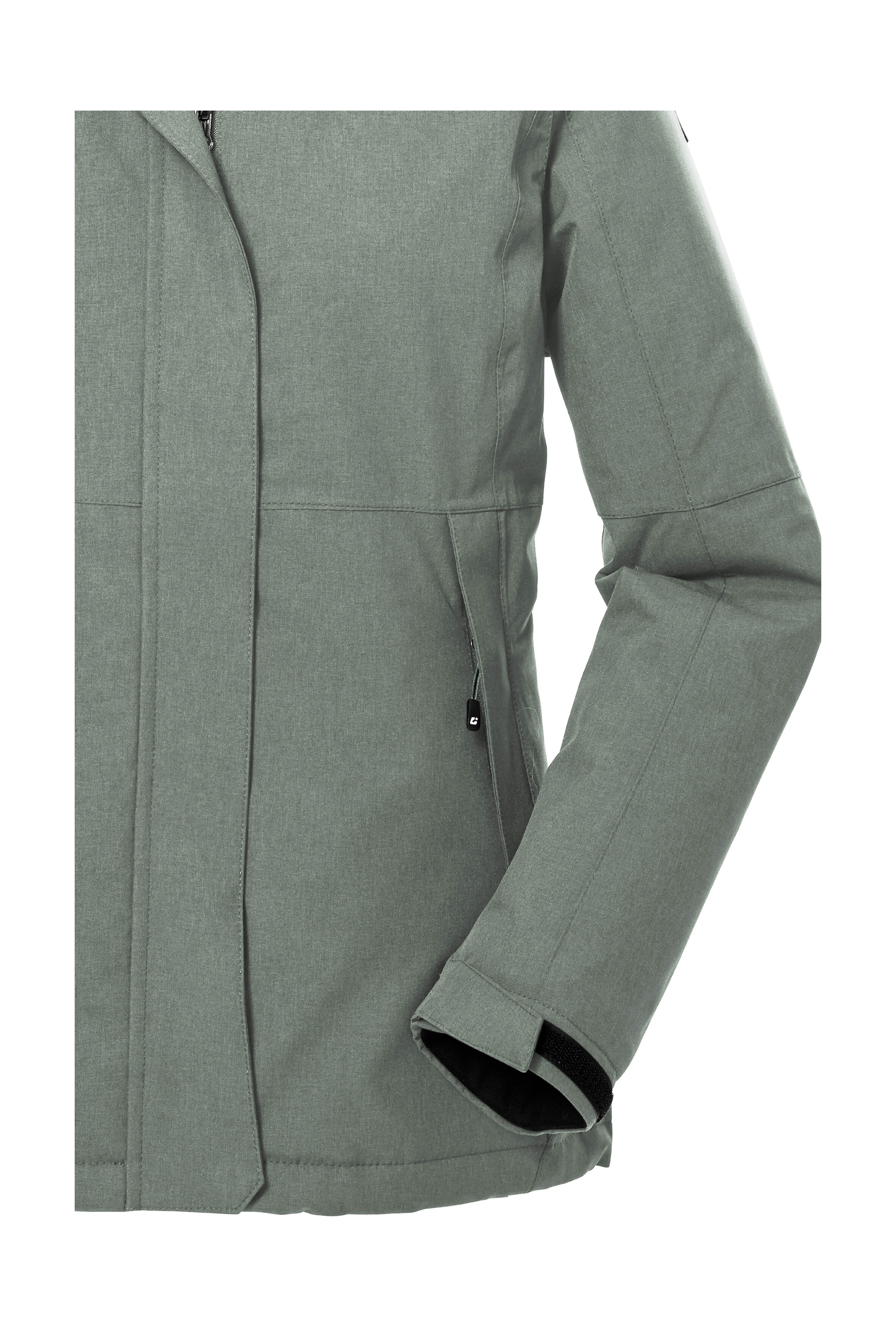 Killtec Outdoorjacke »KOW 37 WMN JCKT«, Wasserdichte Damen Funktionsjacke mit abnehmbarer Kapuze