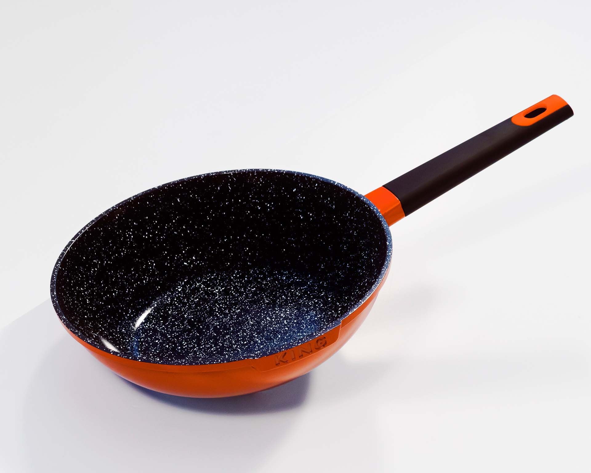 KING Wok »Shine Orange«, Ø (1 Induktion Aluminiumguss, BAUR 28 | tlg.), cm