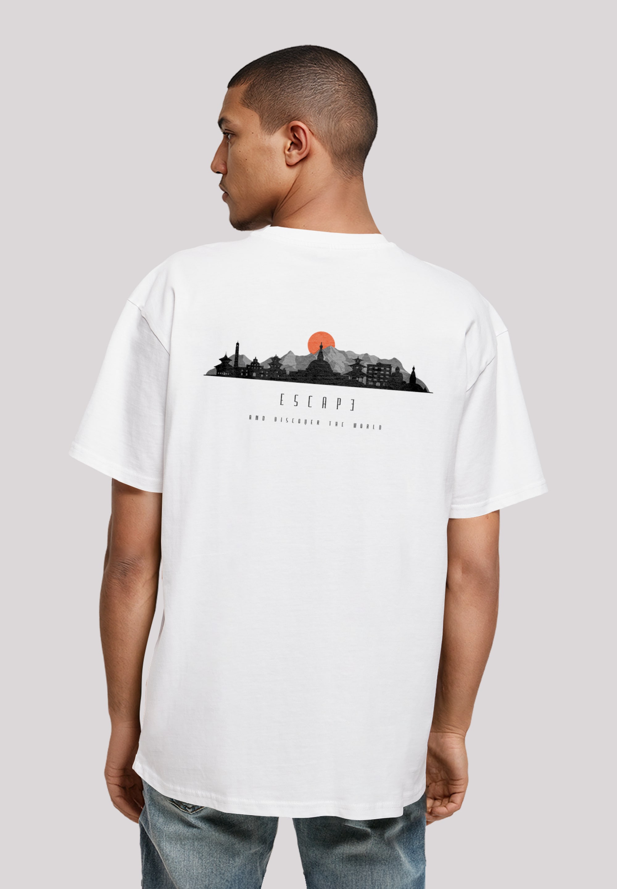 F4NT4STIC T-Shirt "Oversize Escape Discover the World Asian Town", Premium günstig online kaufen