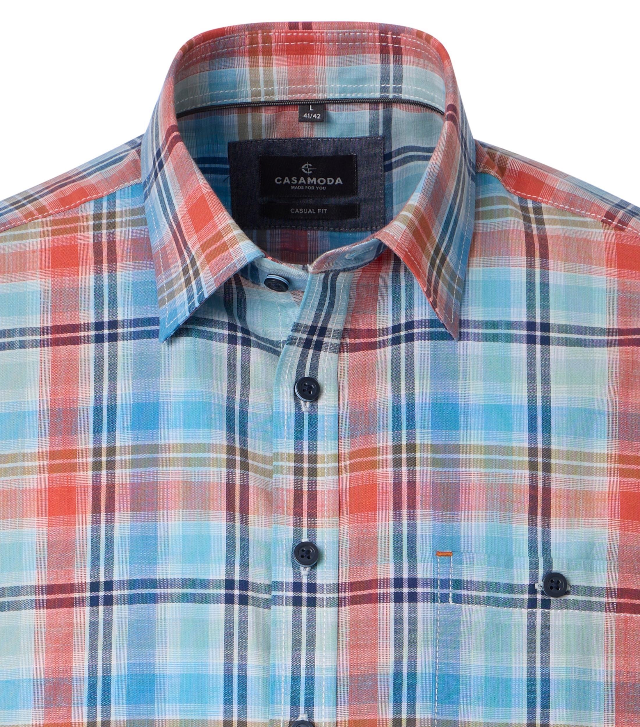 CASAMODA Kurzarmhemd »CASAMODA Freizeithemd Kurzarm kariert«