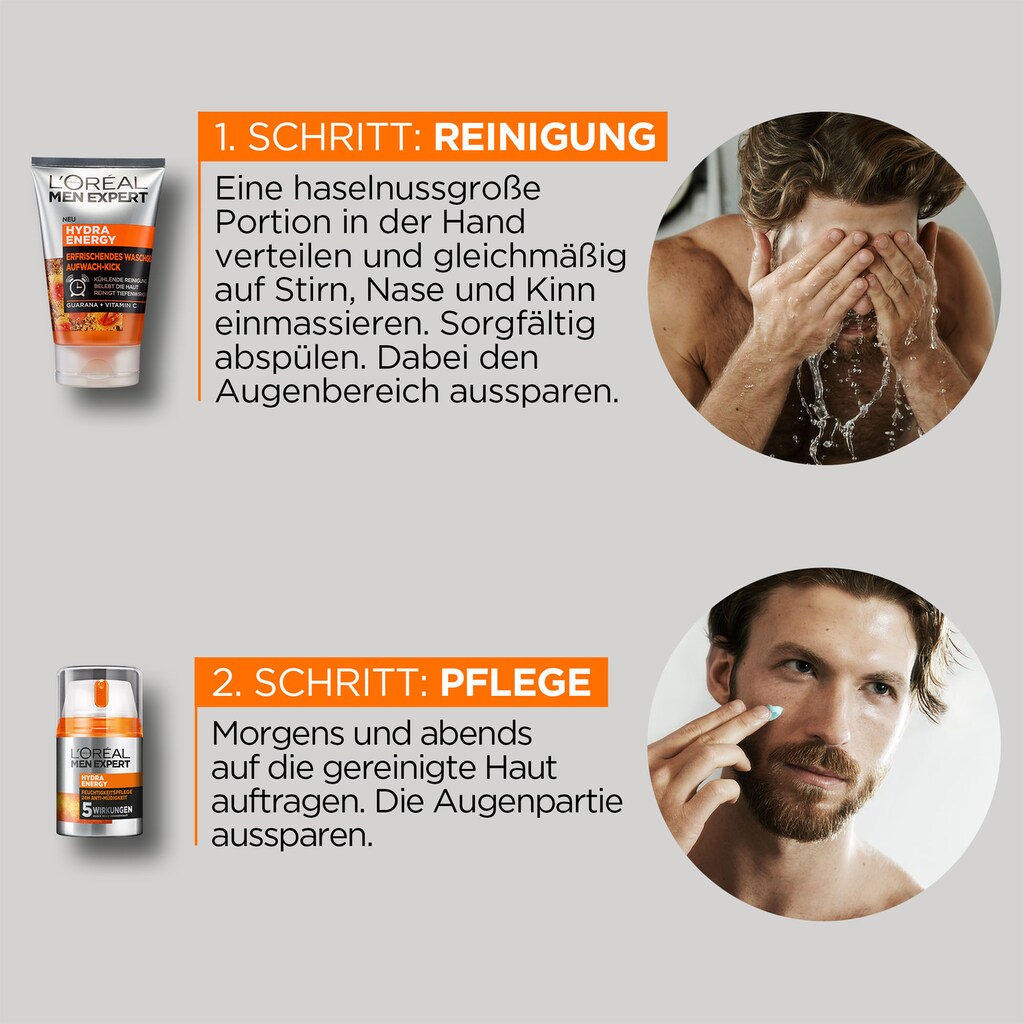 L'ORÉAL PARIS MEN EXPERT Gesichtspflege-Set, (2 tlg.)