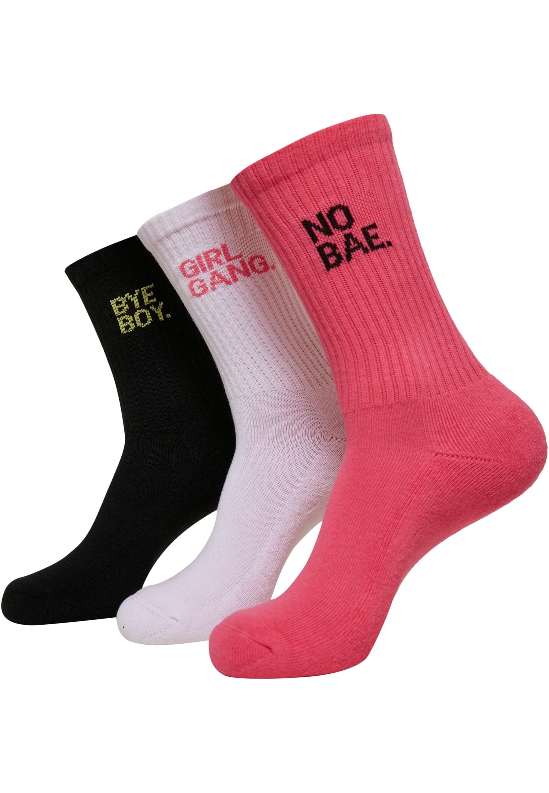 MisterTee Strümpfe "MisterTee Unisex Girl Gang Socks 3-Pack" 1 Stk. tlg. günstig online kaufen