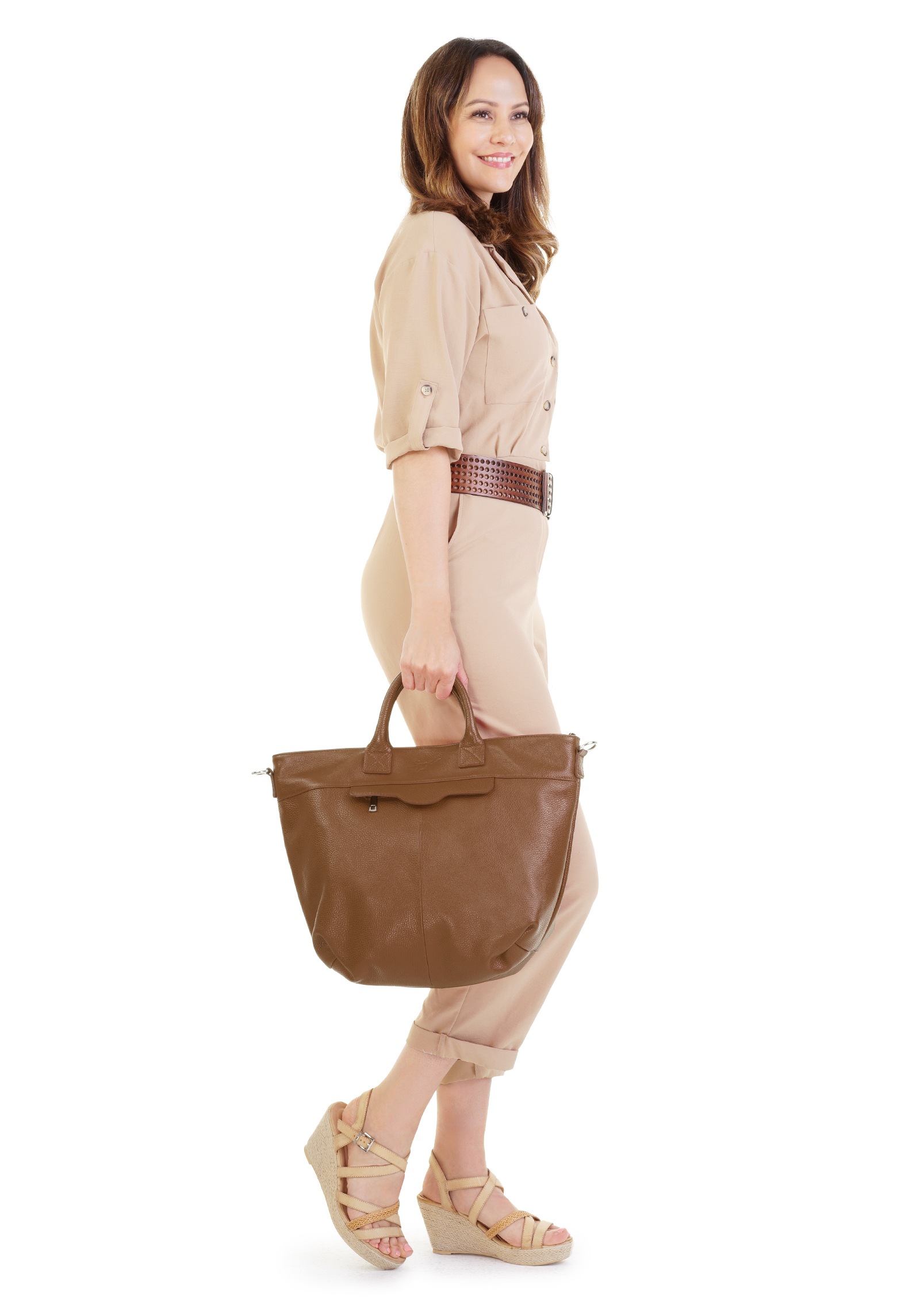 Samantha Look Henkeltasche echt Leder, Made in Italy günstig online kaufen