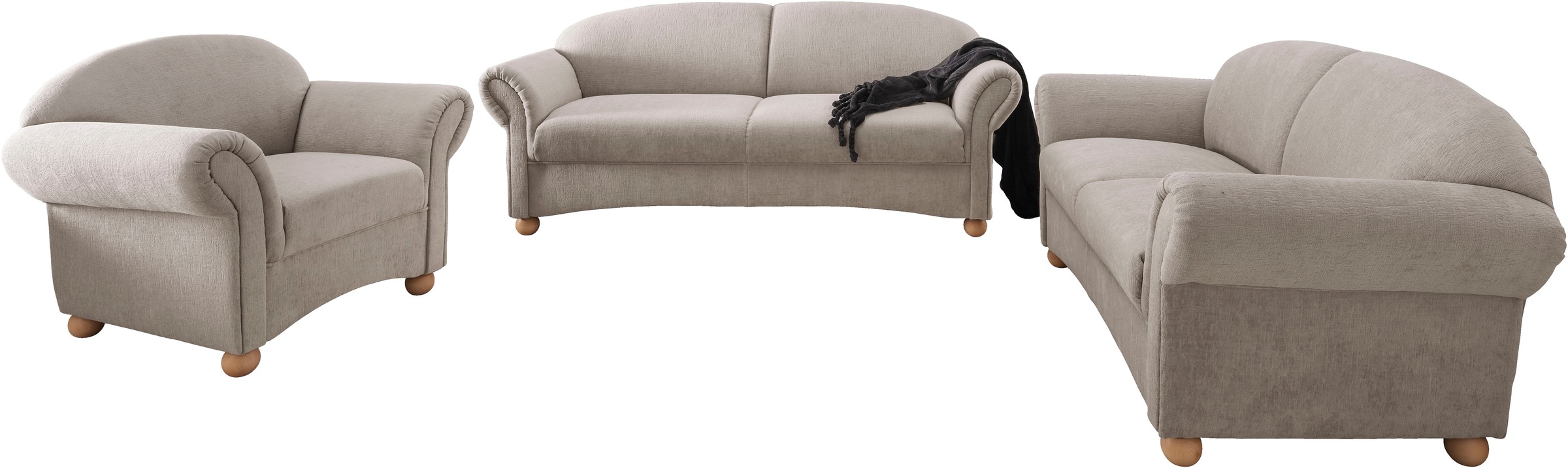 Home affaire Polstergarnitur »Torello« 3 tlg. tlg.