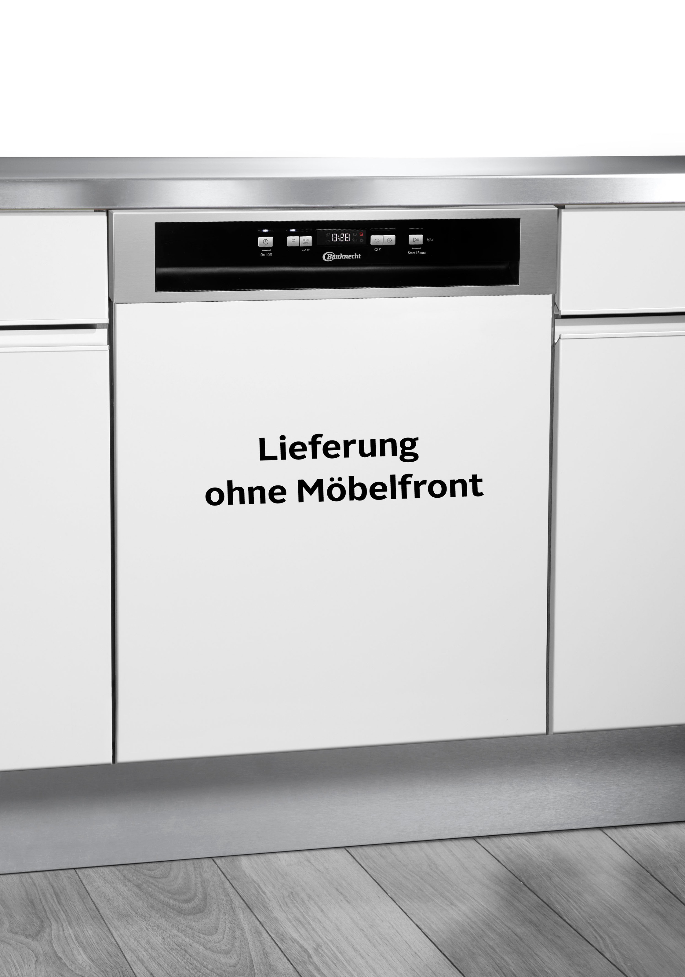 BAUKNECHT teilintegrierbarer Geschirrspüler "OBBC Ecosilent 8650" 14 Maßgedecke Doppelter Komfort – mit Besteckschublade und zusätzlichem Besteckkorb