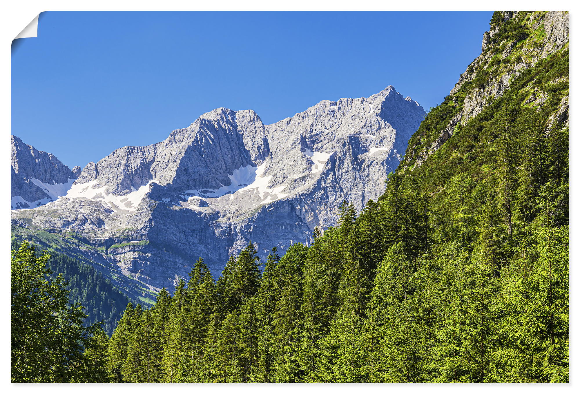 Artland Wandbild "Landschaft im Rißtal in Österreich" 1 Stk. tlg. als Alubild, Leinwandbild, Poster, Wandaufkleber in verschied. Größen