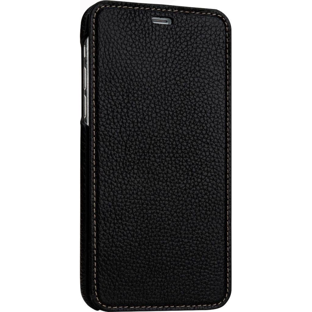 STILGUT Smartphone-Hülle »iPhone X/XS Case Book Type aus Leder ohne Clip für Linkshänder«, iPhone X-iPhone XS, 14,73 cm (5,8 Zoll)