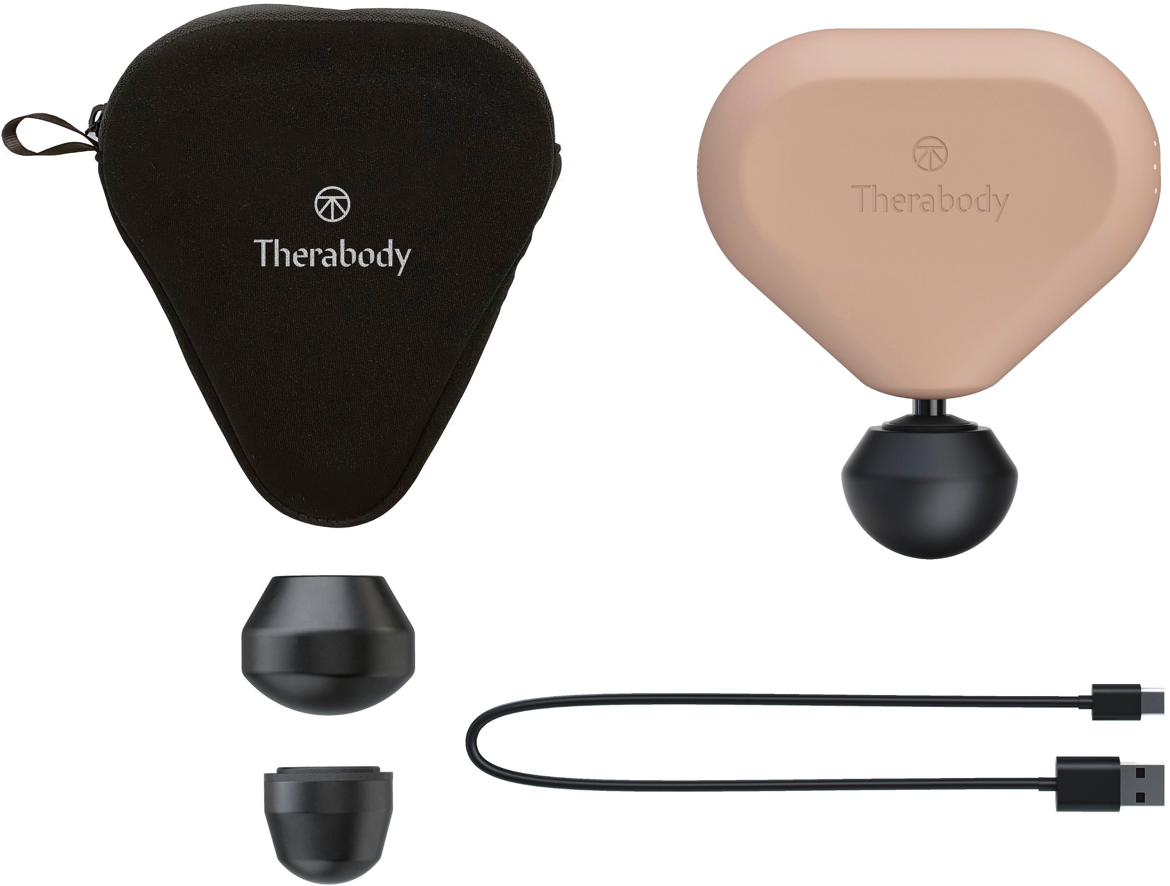 Therabody Massagepistole "Theragun Mini 2.0", (portabel, Licht & App-Steuerung), Schmerzlinderung, Erholung, Stressreduk