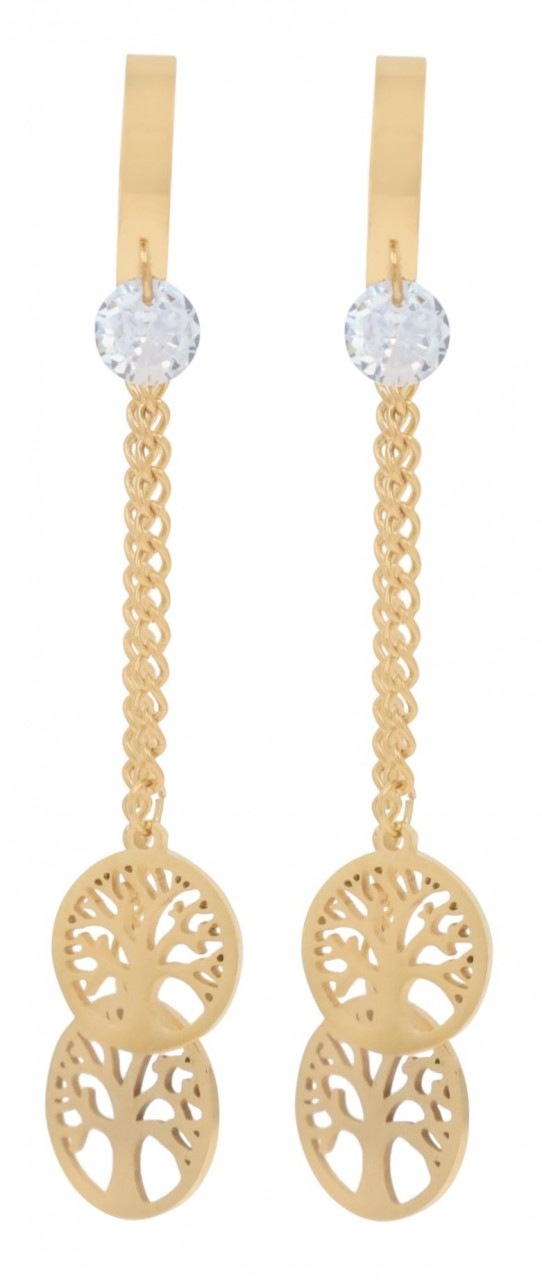 Adelia's Women's Stainless Steel Earrings Silver 5 mm 2