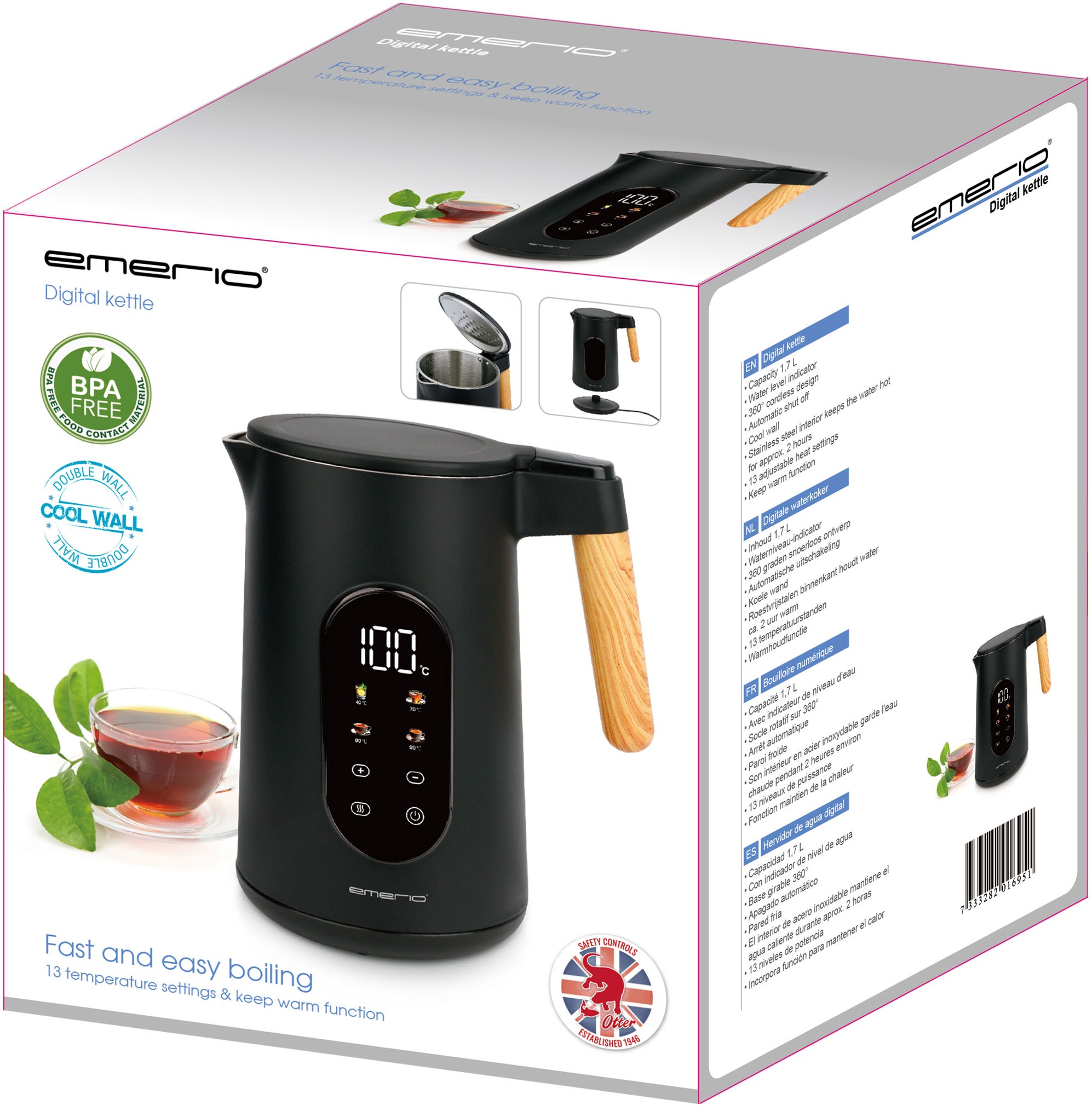 Emerio Wasserkocher »WK-132230«, 1,7 l, 2200 W