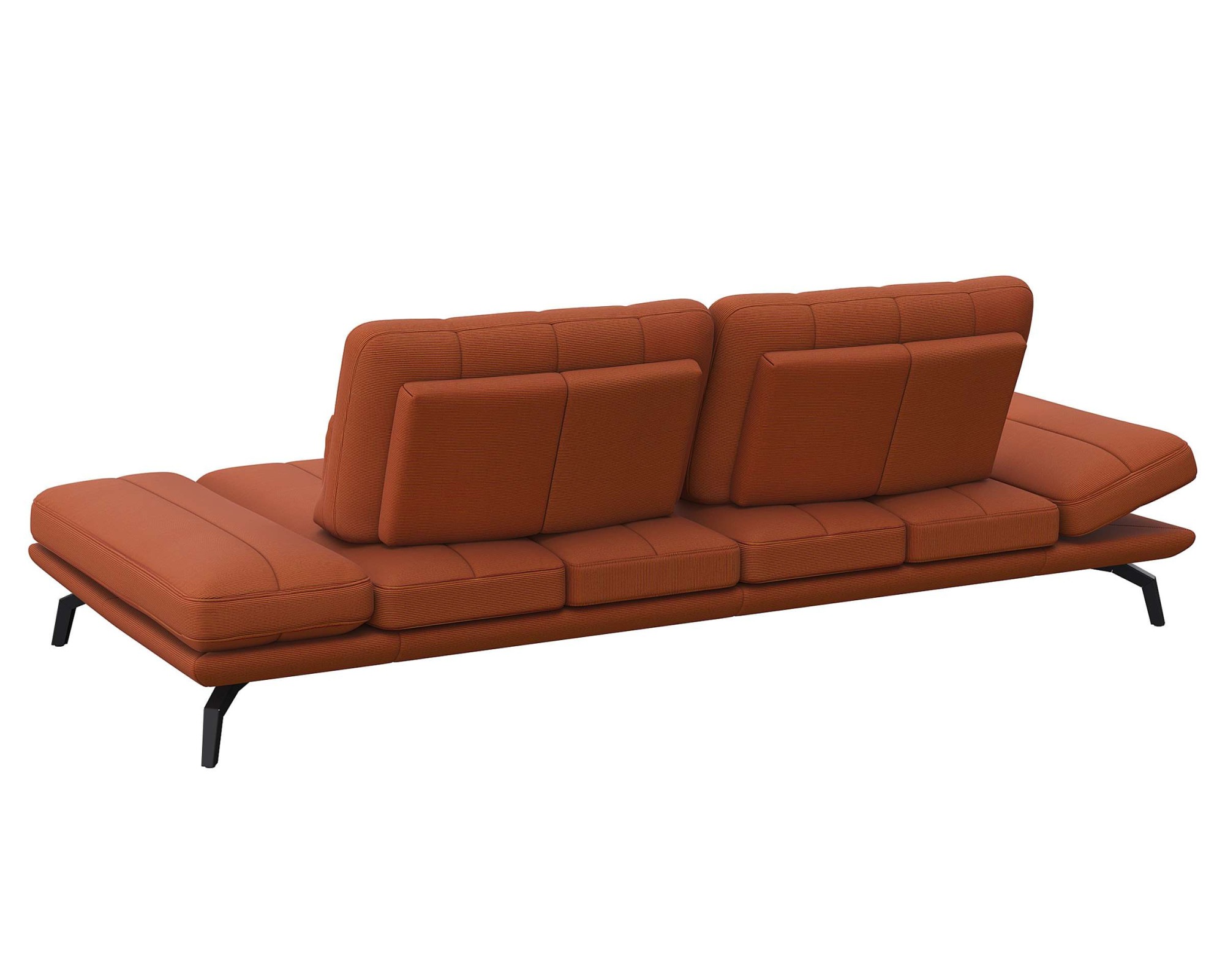 FLEXLUX 3-Sitzer »Tropea Funktionssofa, Designsofa, Relaxfunktion, TV-Couch,«, mit Armteilverstellung sowie Sitztiefenverstellung, Breite 252 cm