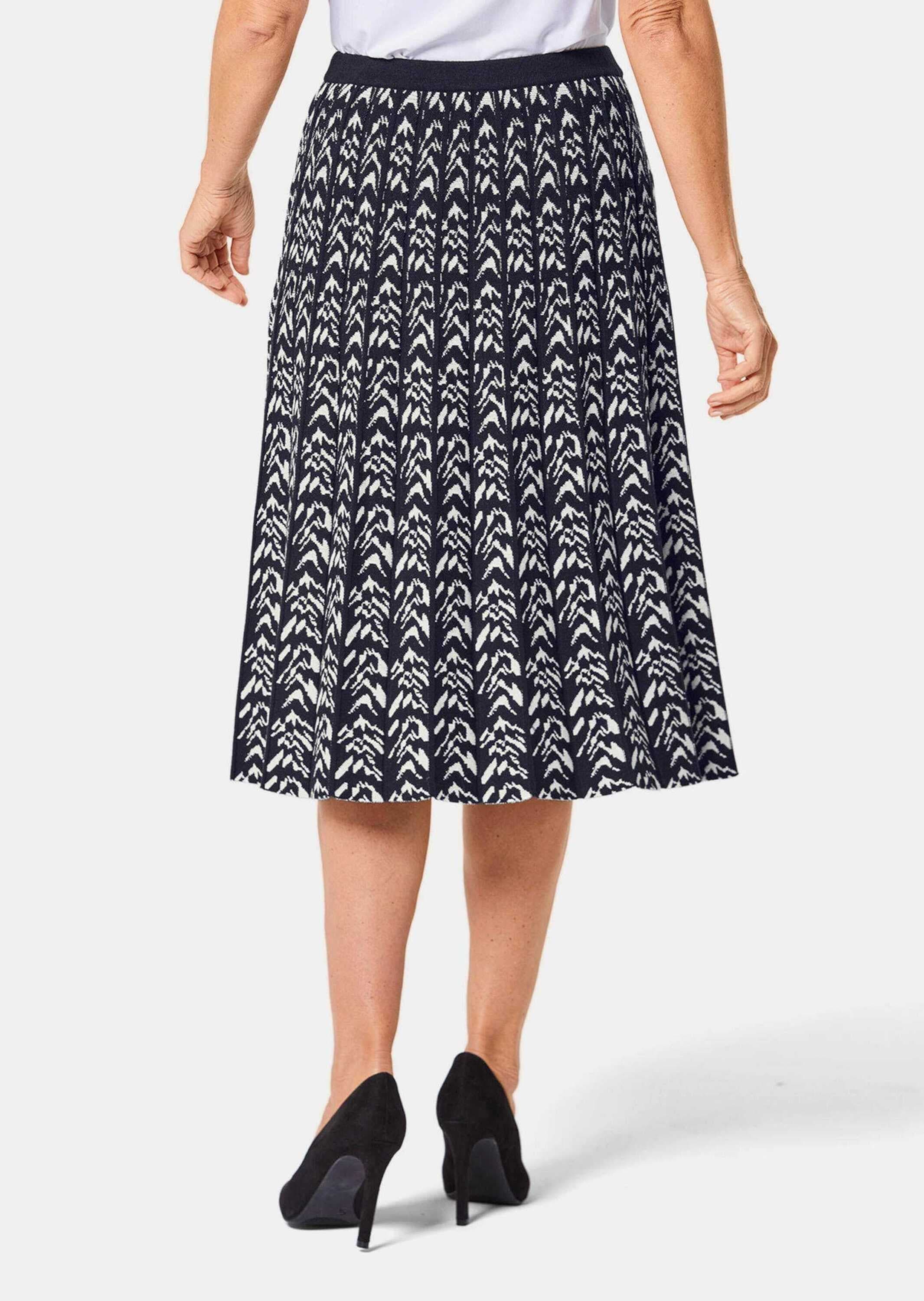 GOLDNER Strickrock »Strickrock Hochwertiger Jacquard-Strickrock«