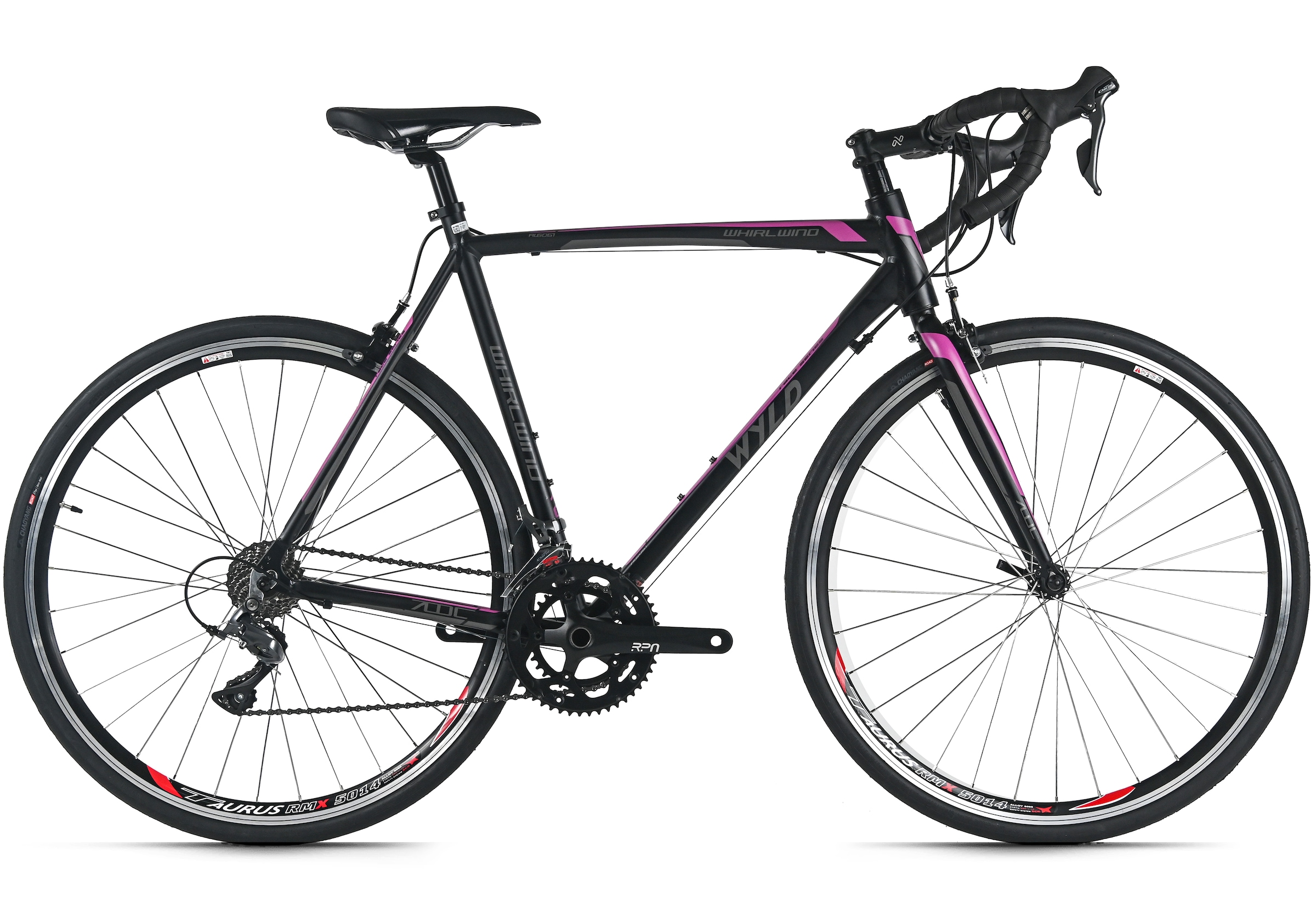 WYLD Rennrad "WYLD Rennrad 28'' Whirlwind 100 16 Gänge", 58cm, 28 Zoll (71,12cm) hinten: 28 Zoll (71,12cm)schwarz, Fahrräder