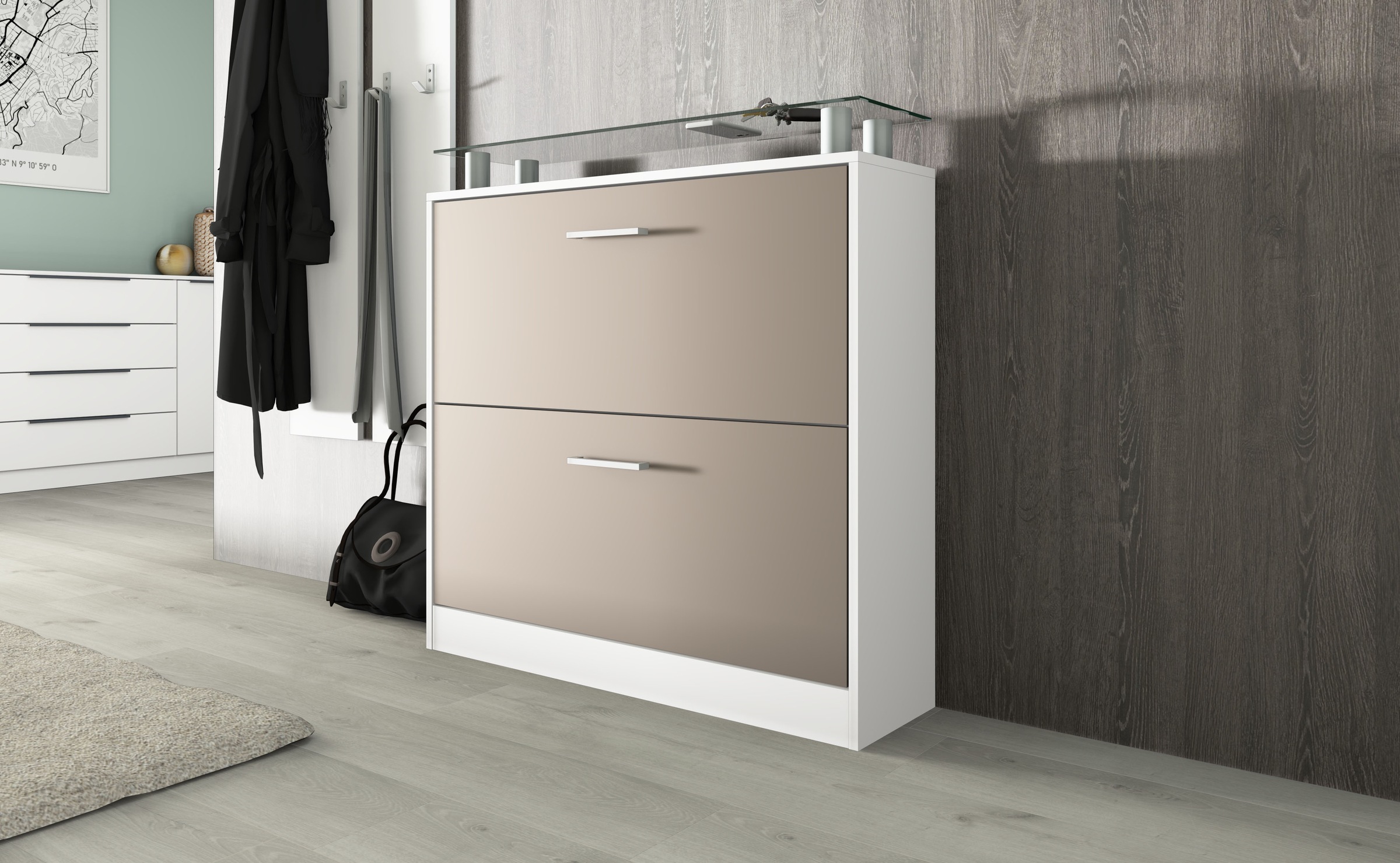 Thumbnail - borchardt Möbel Garderoben-Set "Finn" Set, 3 Stk. tlg.