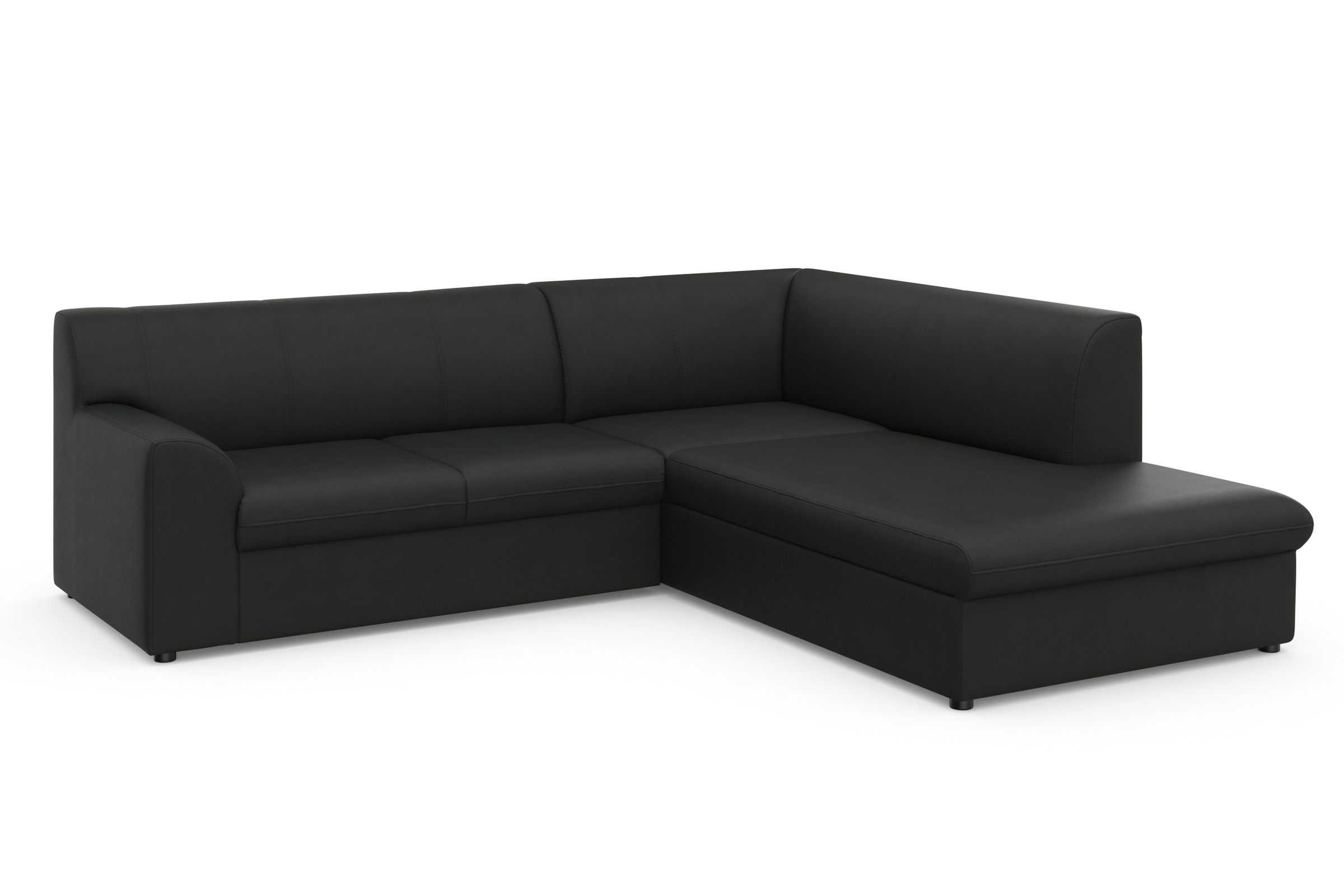 DOMO collection Ecksofa »Topper zeitlos elegant, kompakte Stellmaße, OTTOs Choice, L-Form«, mit Ottomane, wahlweise mit Schlaffunktion