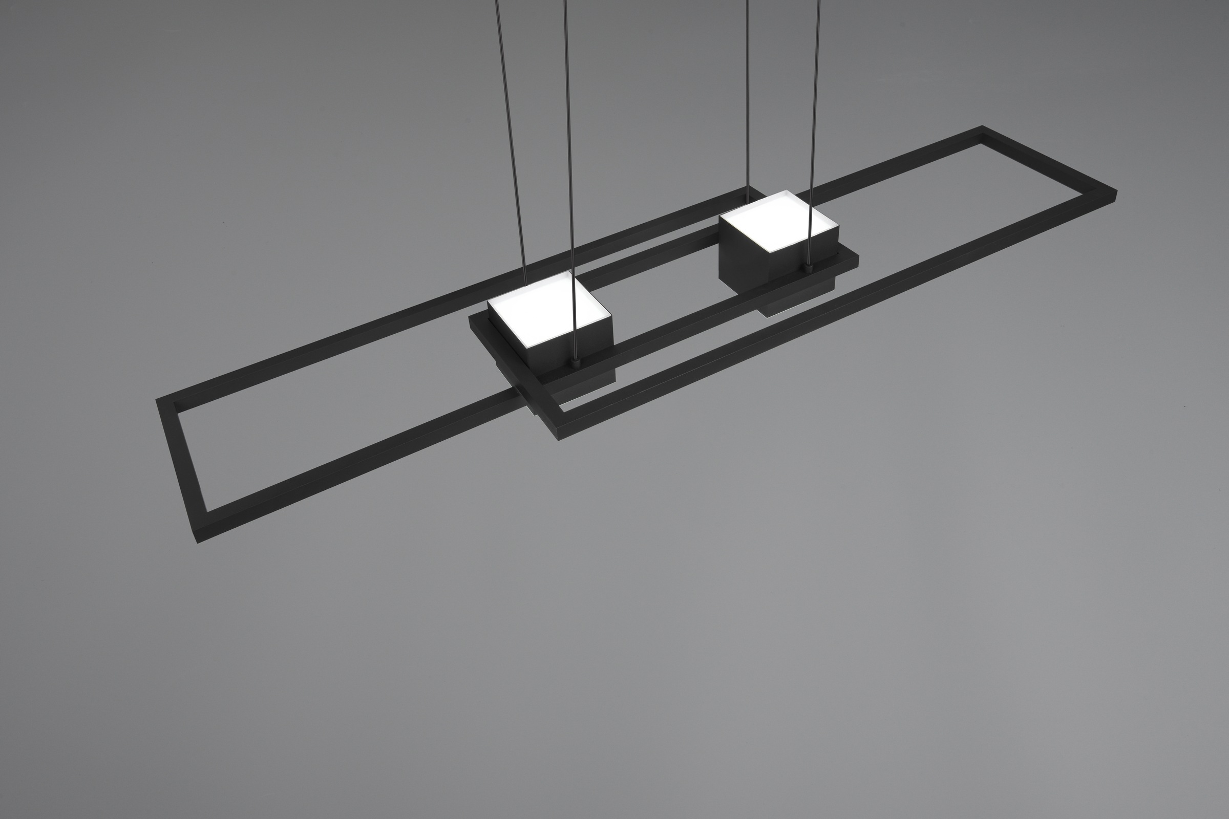 TRIO Leuchten LED Pendelleuchte »ALBANY, LED Hängelampe Wohnzimmer mit Fernbedienung, dimmbar, CCT«, 1 flammig, Leuchtmittel LED-Board | LED fest integriert, Lichtfarbe einstellbar, Memoryfunktion, Nachtlicht, up-and-down Licht