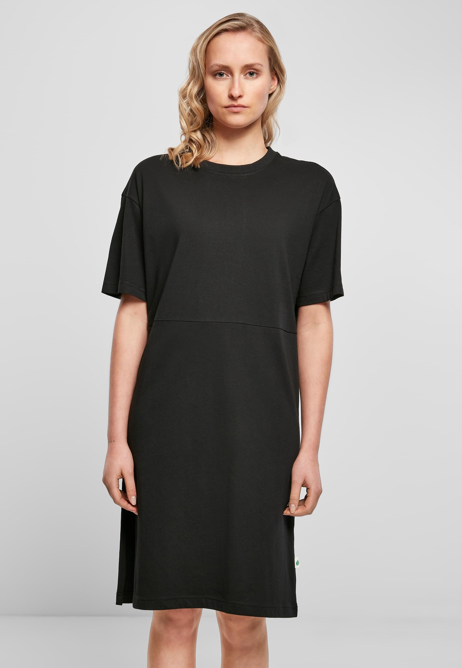 URBAN CLASSICS Shirtkleid »Urban Classics Damen Ladies Organic Oversized Slit Tee Dress«, (1 tlg.)