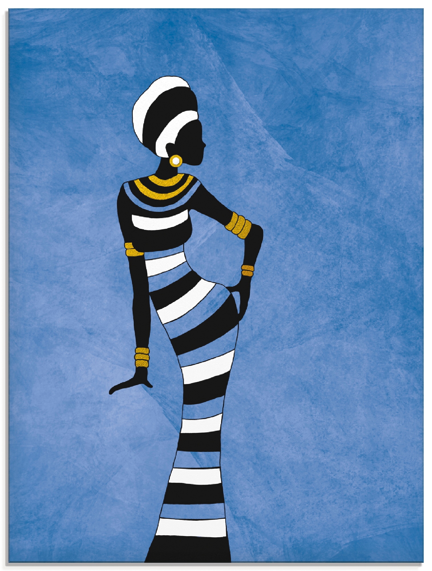 Artland Glasbild "Afrikanische Frau" Frau 1 Stk. tlg. in verschiedenen Größen