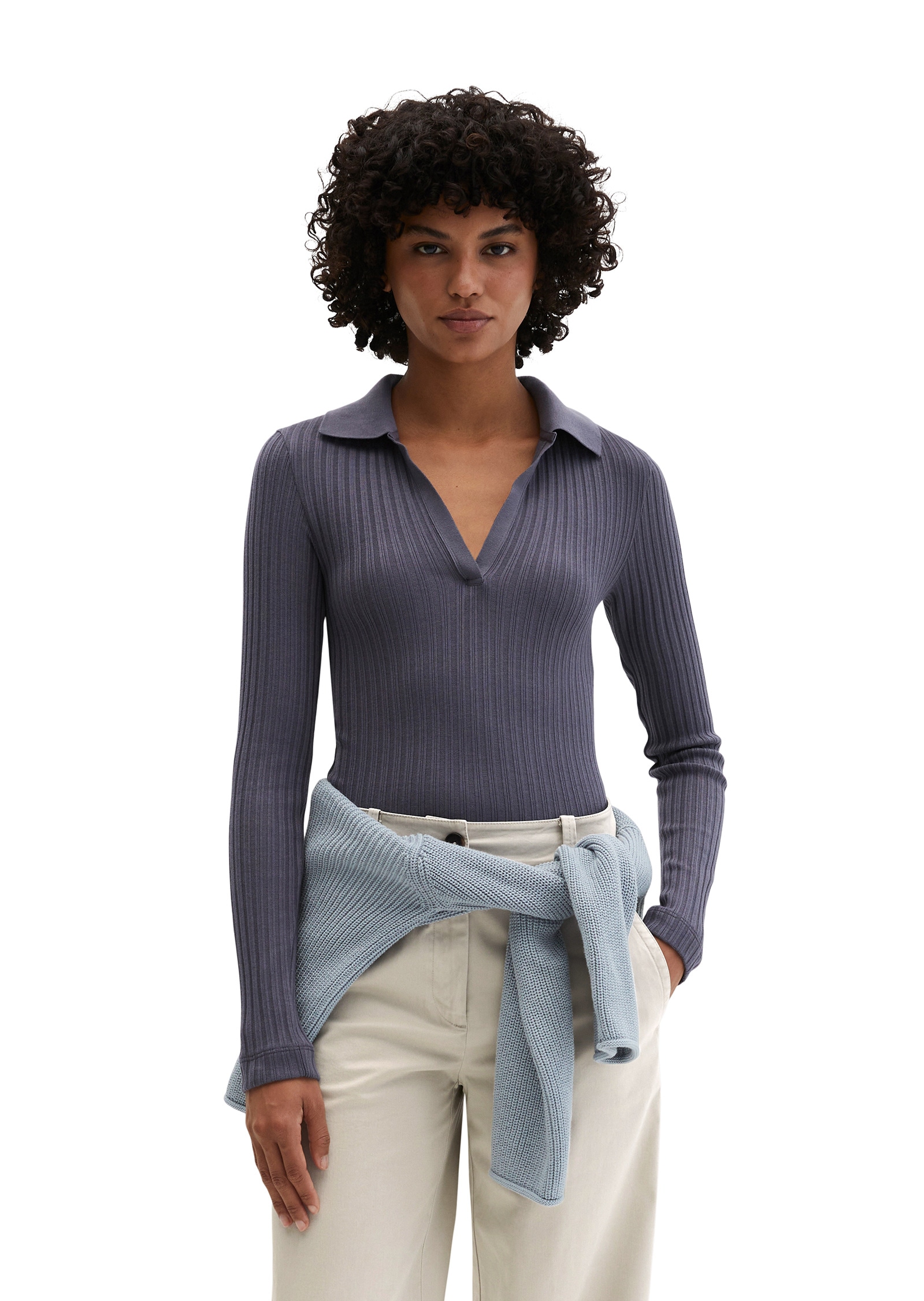 Marc OPolo Langarm-Poloshirt "mit TENCEL™ Modal" günstig online kaufen