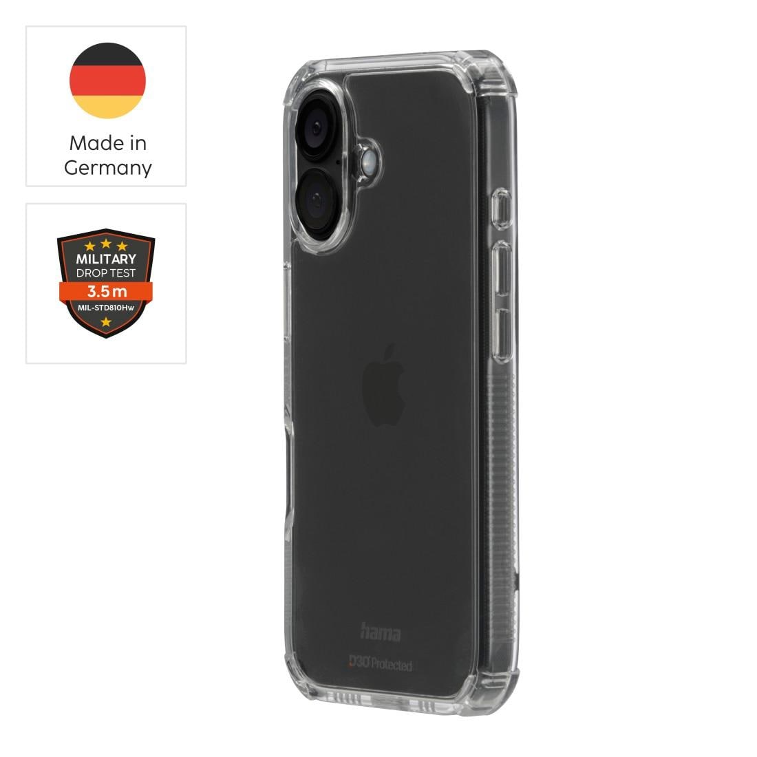 Hama Smartphone-Hülle »Handyhülle „Extreme Protect“ für iPhone 16 (stoßfest, sturzsicher)« iPhone 16 15,4 cm (6,1 Zoll)