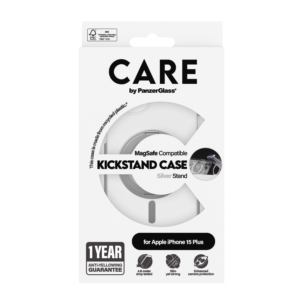 Handyhülle »Kickstand Case für Apple iPhone 15 Pro Max«, Apple iPhone 15 Pro Max, Backcover, Schutzhülle, Handyschutzhülle, Case, Schutzcase, stoßfest