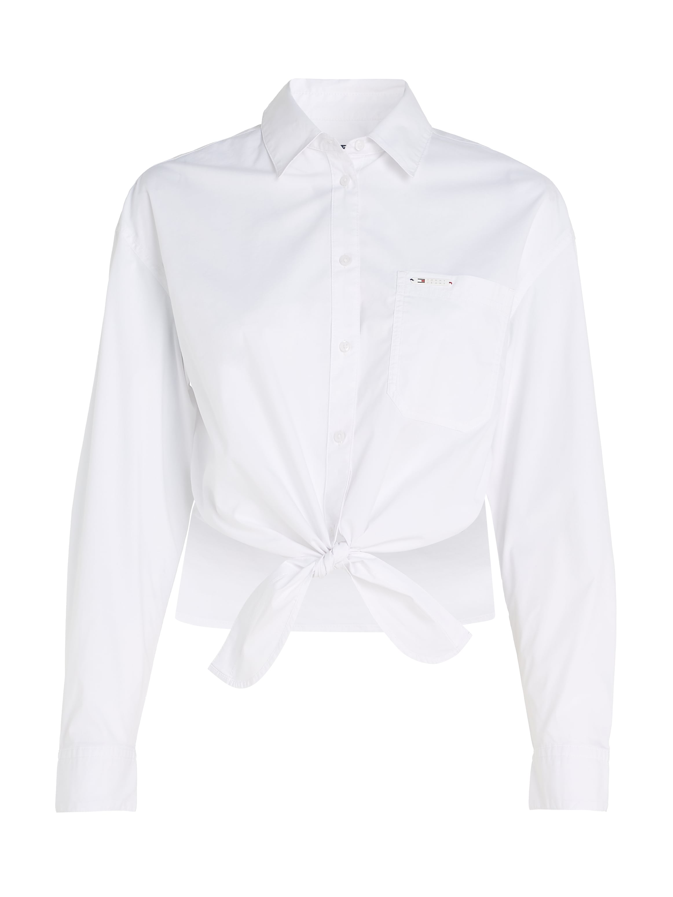 Tommy Jeans Blusentop »TJW FRONT TIE SHIRT«, mit Bindeband