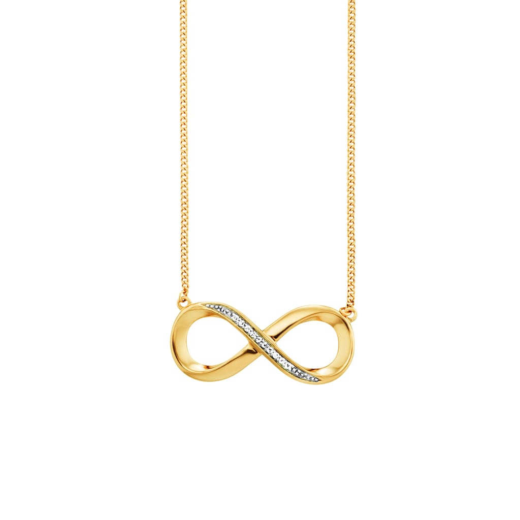 CAÏ Collierkettchen »925/-Sterling Silber vergoldet Topas Infinity«