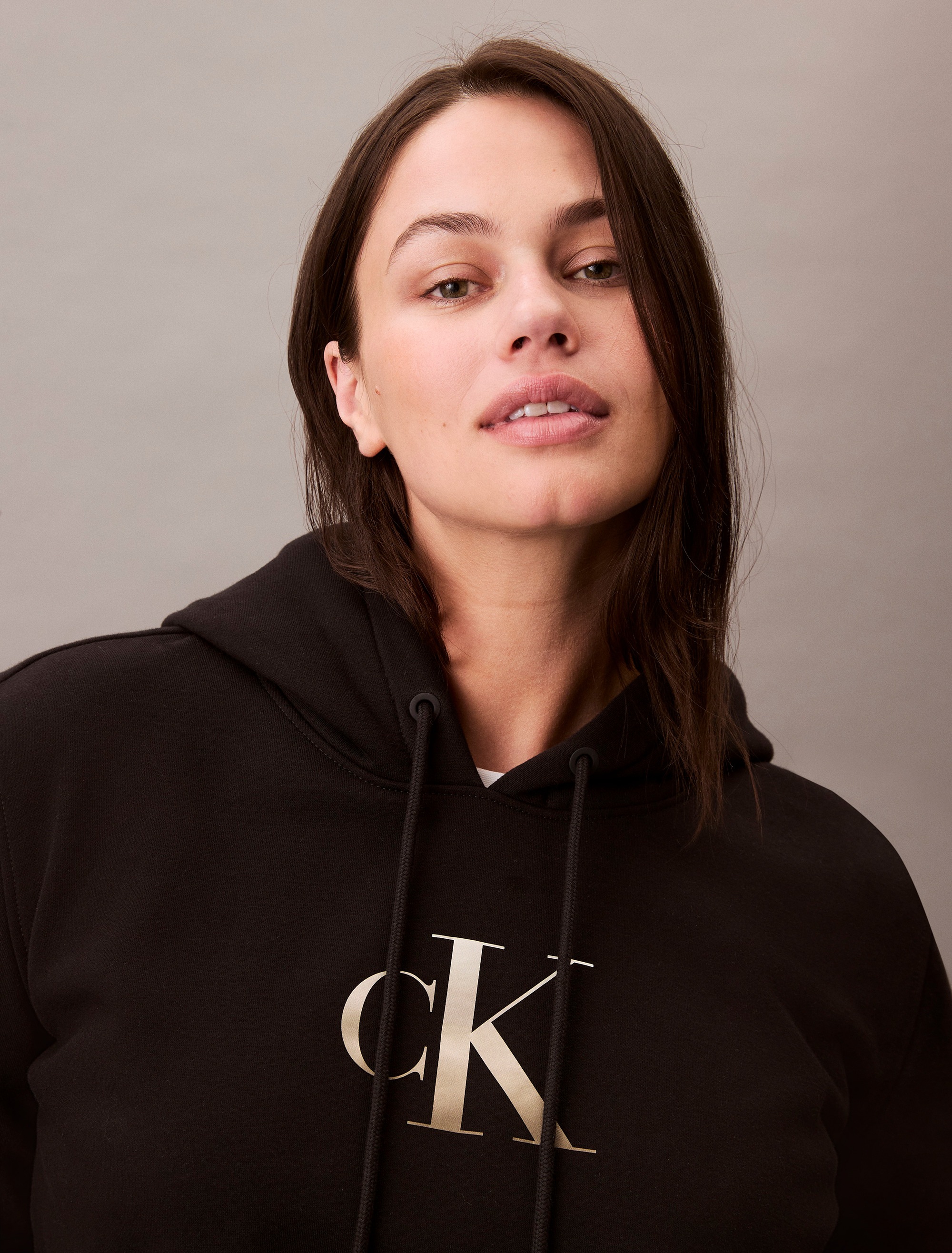 Calvin Klein Jeans Plus Kapuzensweatshirt »PLUS GRADIENT CK HOODIE«, in großen Größen, Druck mit Farbverlauf