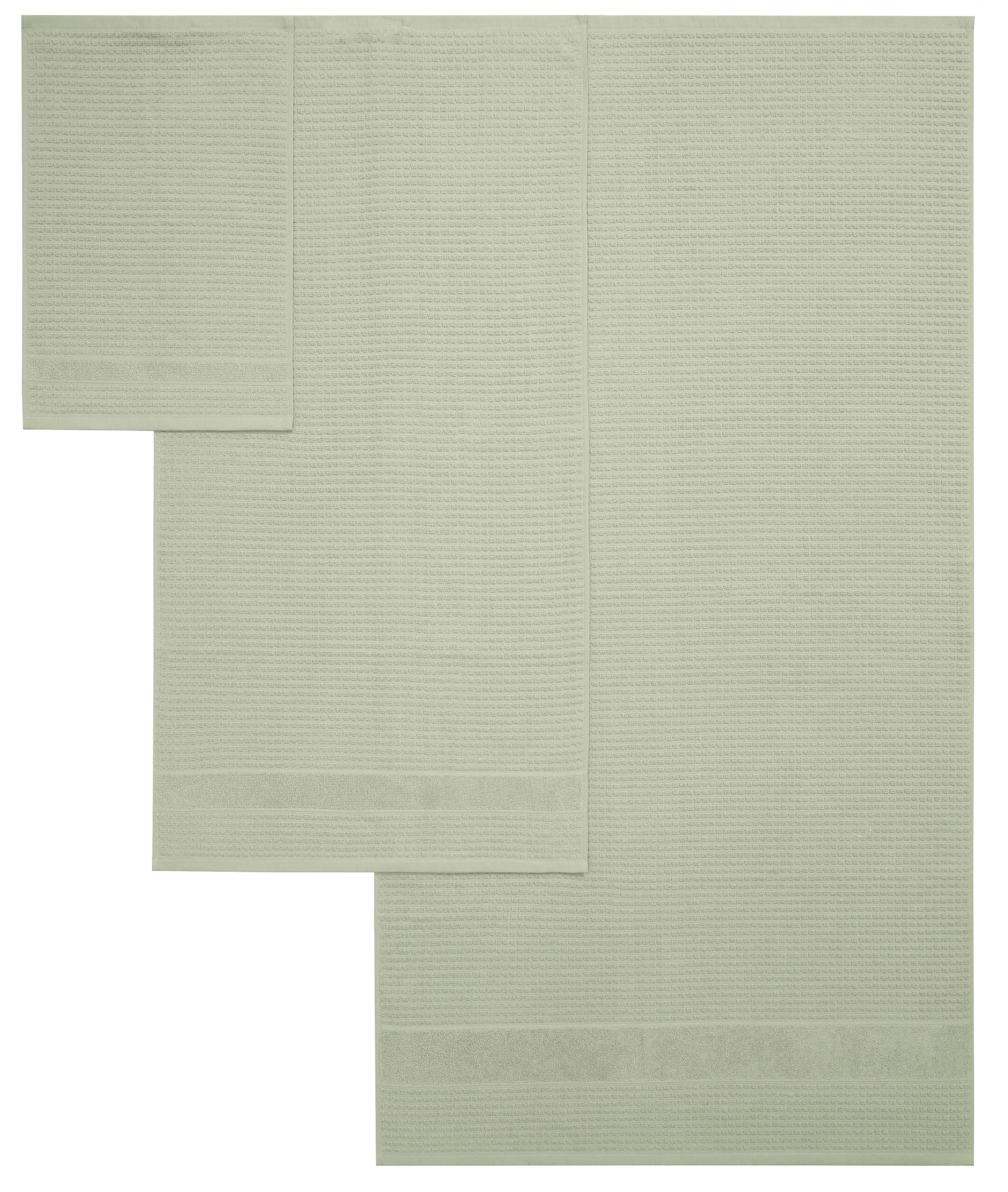 KangaROOS Handtuch Set »Summer, Duschtuch, Handtuch, Gästeücher«, Set, 5 tlg., Frottier, einfarbiges Handtuch-Set aus 100% Baumwolle, Hoch-Tief-Effekt