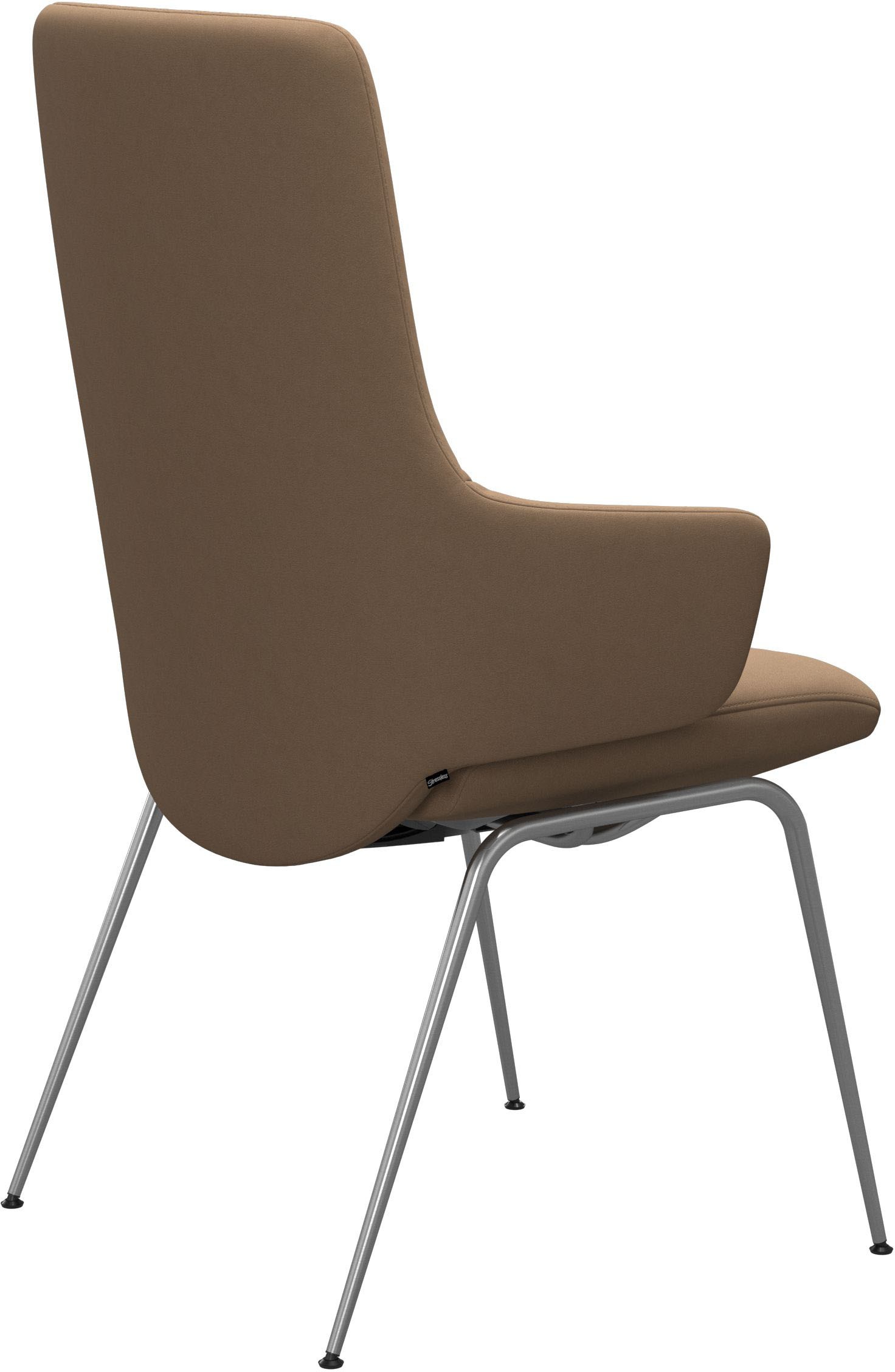 Stressless® Polsterstuhl »Laurel«, Microfaser DINAMICA, High Back mit Armlehne, Größe L, mit Beinen aus Stahl in Chrom