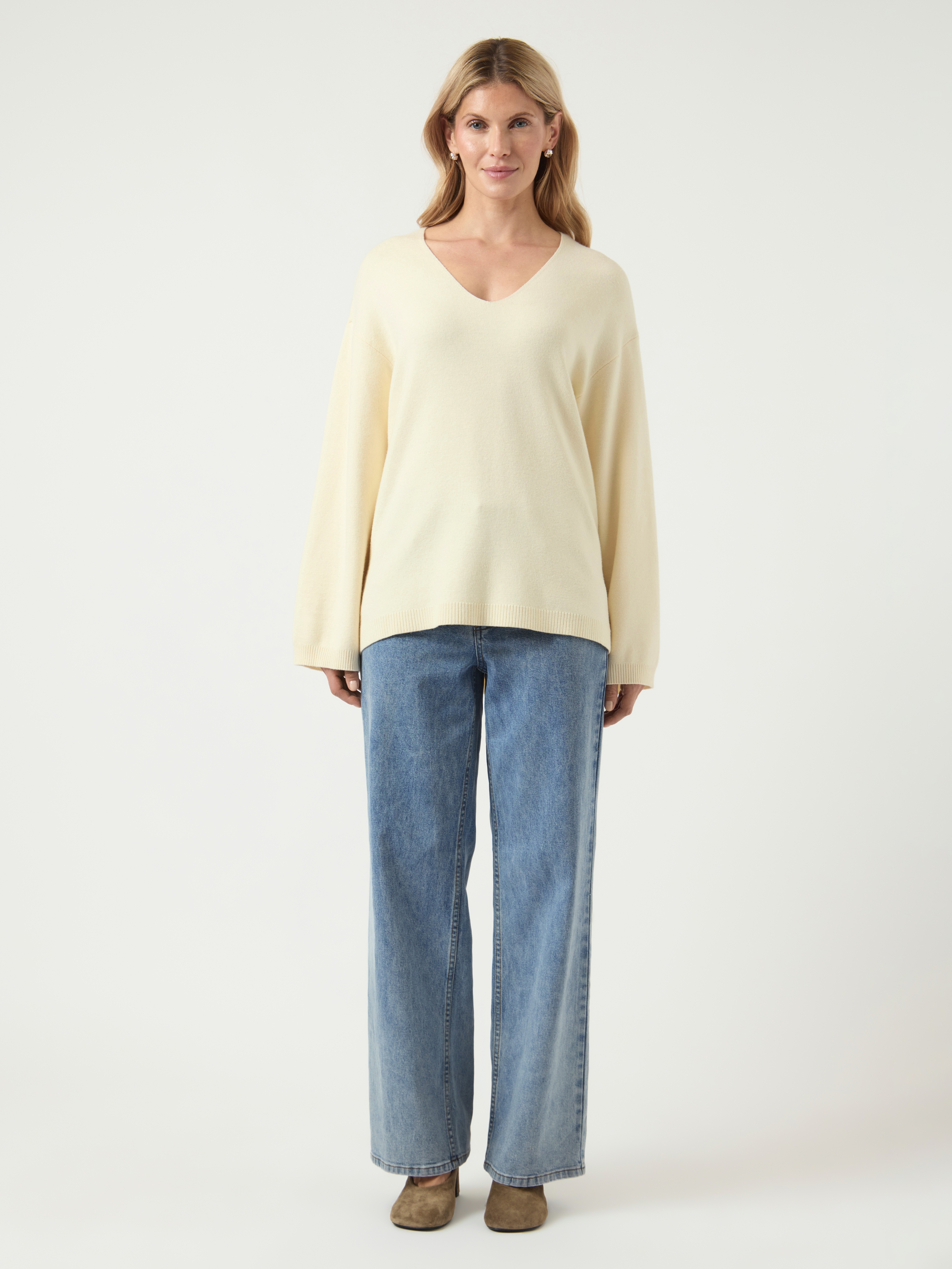 Thumbnail - Y.A.S Strickpullover "YASELMA LS V-NECK KNIT PULLOVER S. NOOS"