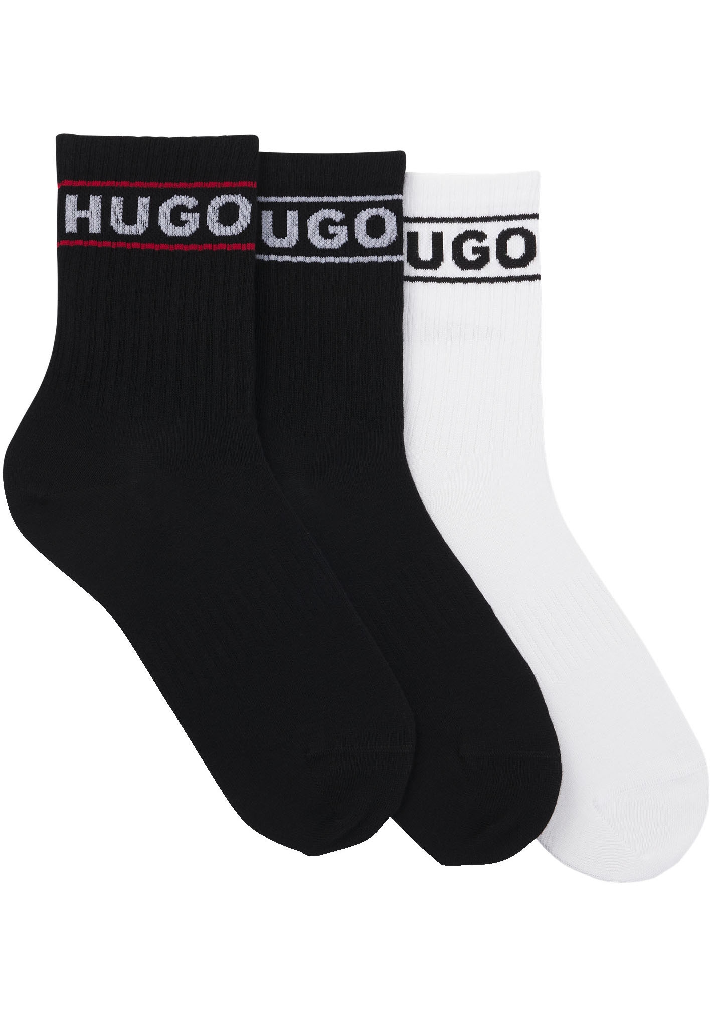 HUGO Underwear Freizeitsocken "3P QSRIB SPORTY CC W" Packung, 3er, 3 Paar t günstig online kaufen