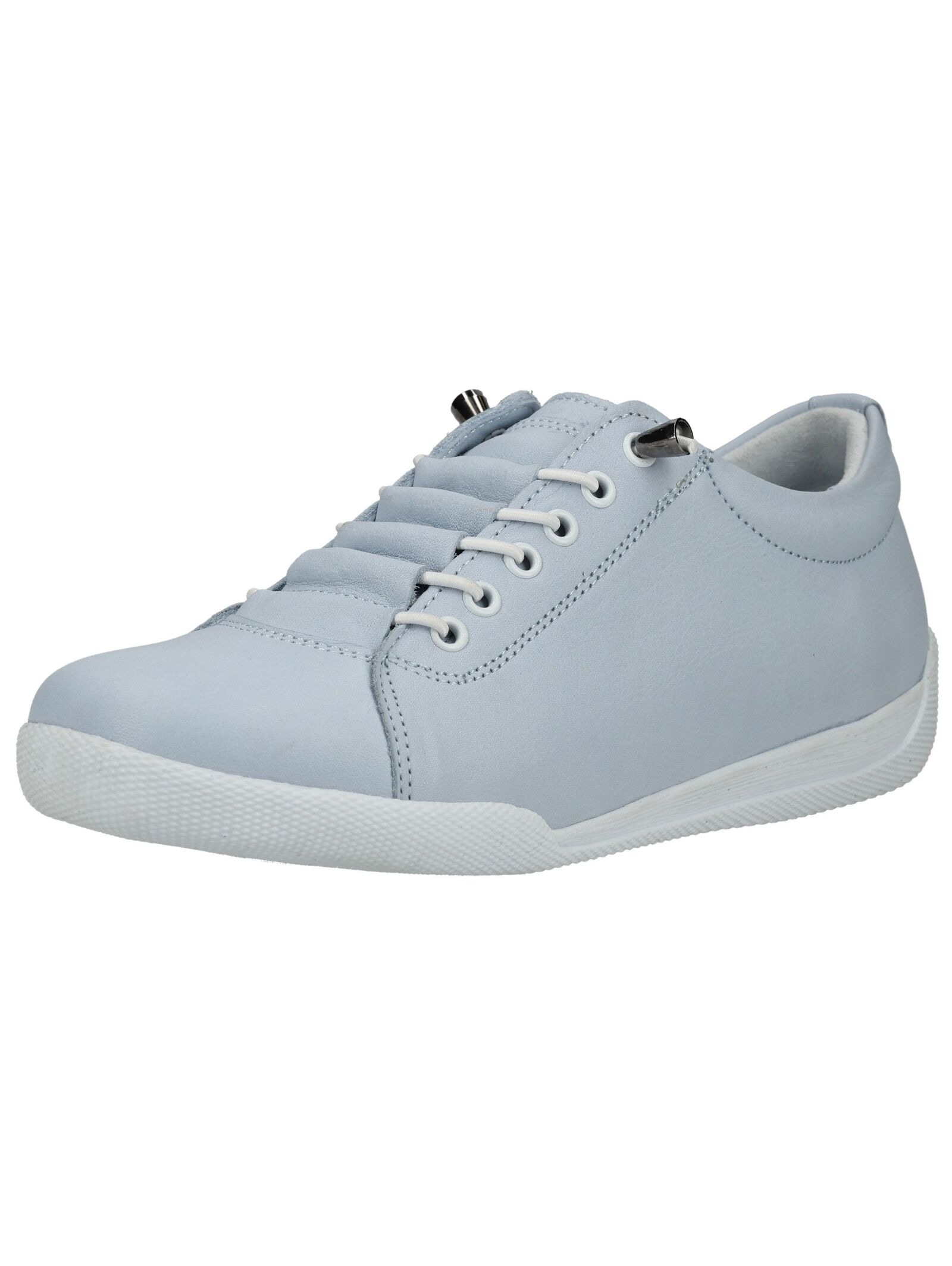 Sneaker ANDREA CONTI "Andrea Conti Sneaker Leder", Damen, Gr. 41, hellblau, Leder, Schuhe Sneaker