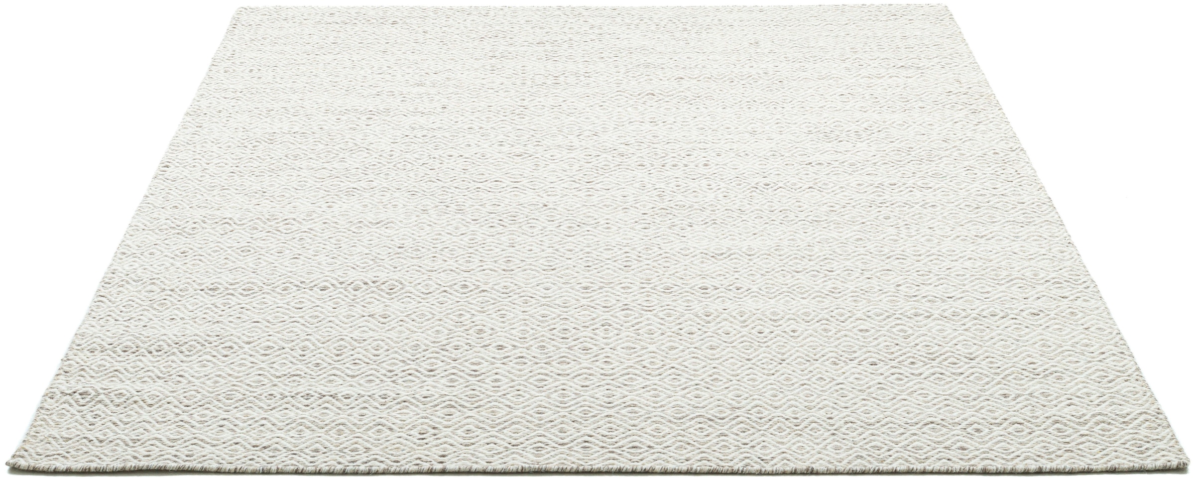 my home Wollteppich »Daoulas«, rechteckig, 10 mm Höhe, Handweb Teppich, reine Wolle, modernes Rauten Muster, Scandi Design