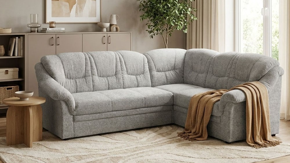 OTTO home Ecksofa "Nyborrg 234 x 185 cm, auch mit Schlaffunktion, formschön & stabil" L-Form, aus haustierfreundlichem Pet Friendly Bezug