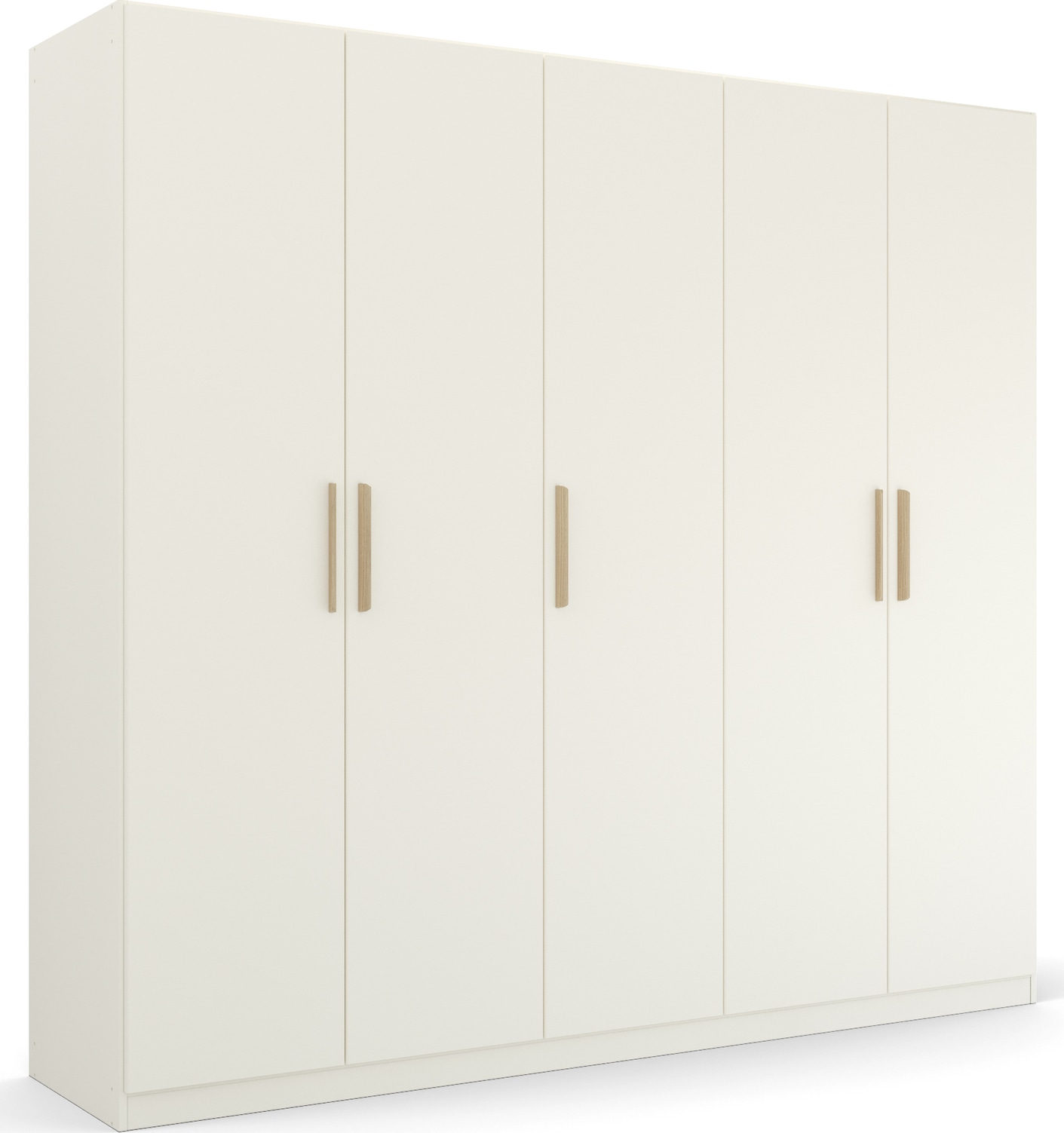 rauch Kleiderschrank »Skandi by Quadra Spin Schlafzimmerschrank«, im Landhaus-Stil mit Massivholzgriffen aus Wildeiche