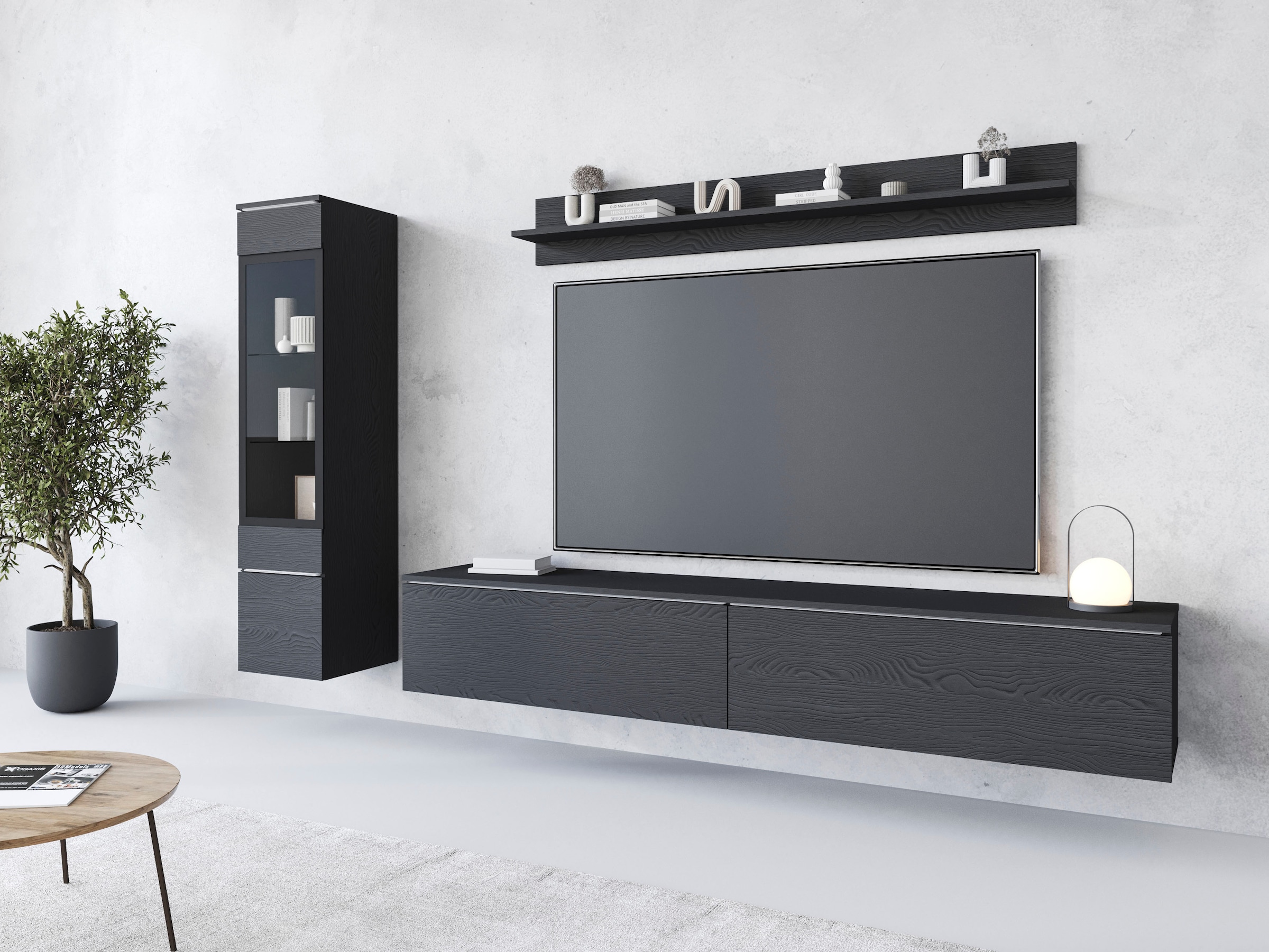 INOSIGN Wohnwand "VERA I, Vitrinen Türanschlag links/rechts wechselbar" Kom günstig online kaufen