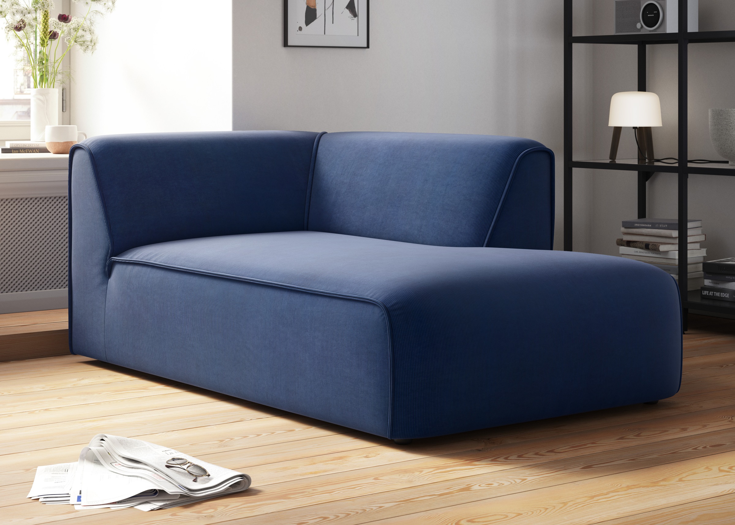 OTTO home Ottomane "Merid Chaiselongue, Maße B/T/H: 100/162/70 cm" als Modu günstig online kaufen