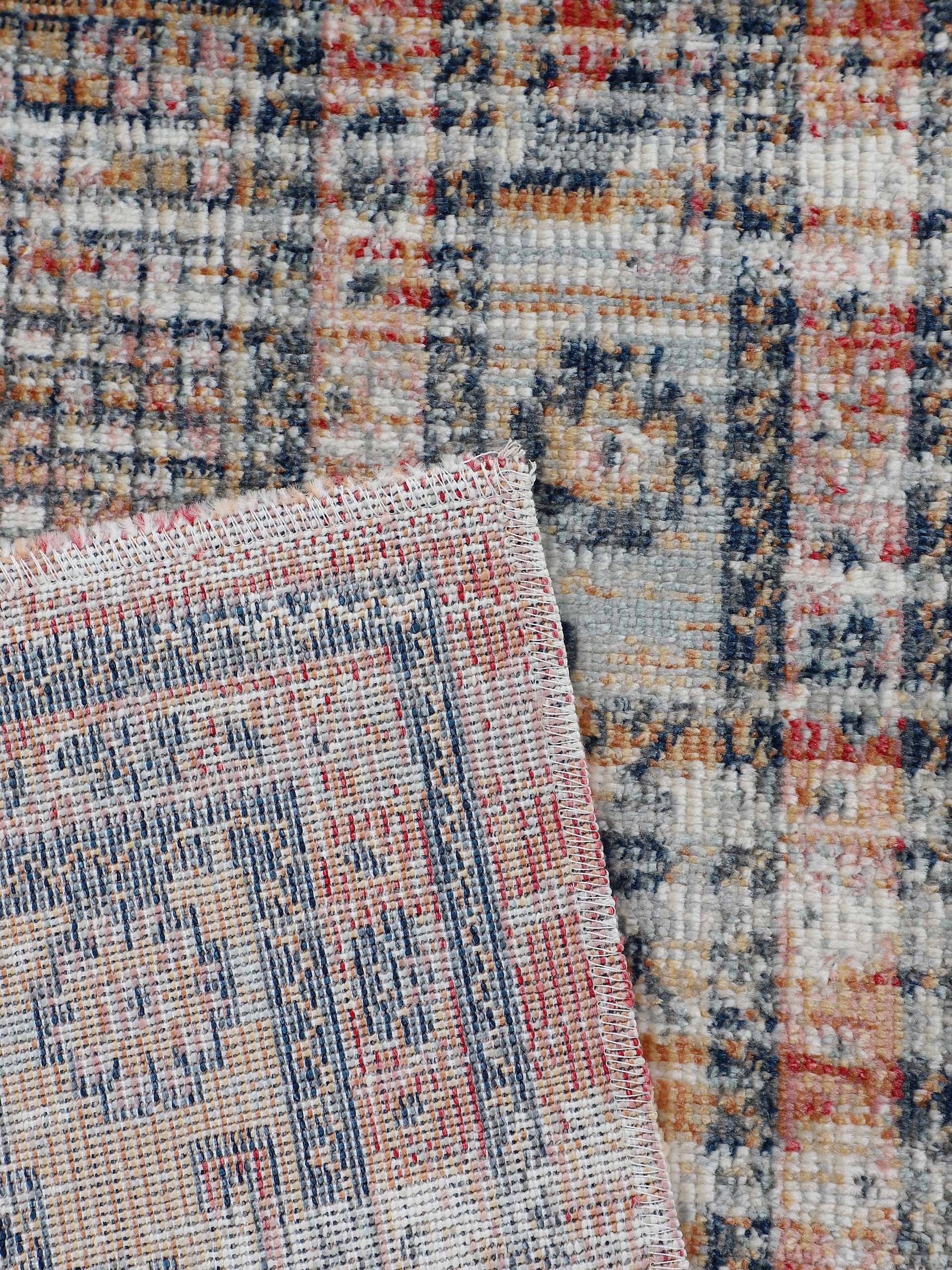 Teppich CARPETFINE "Omen_1", orange, B:160cm H:3mm L:230cm, Polypropylen (PP), Teppiche, Teppich, Orient Vintage Look 3
